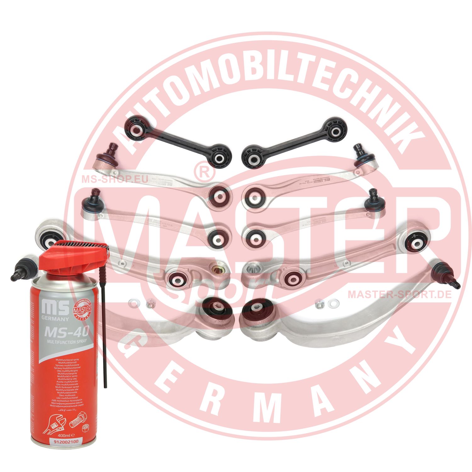Control/Trailing Arm Kit, wheel suspension (37014-KIT-MSP)