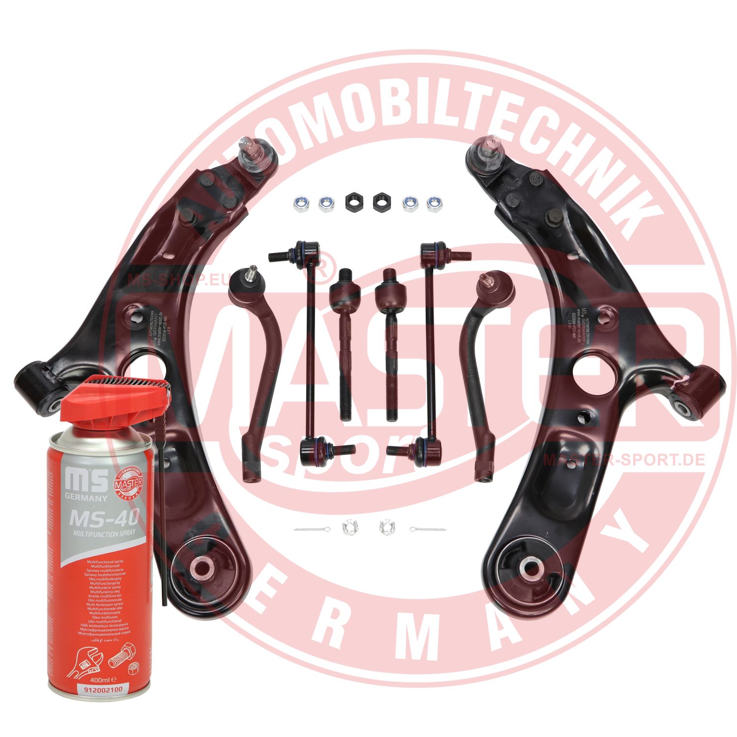 Control/Trailing Arm Kit, wheel suspension (36963/1-KIT-MSP)