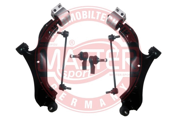 Control/Trailing Arm Kit, wheel suspension (36985/1-KIT-MS)