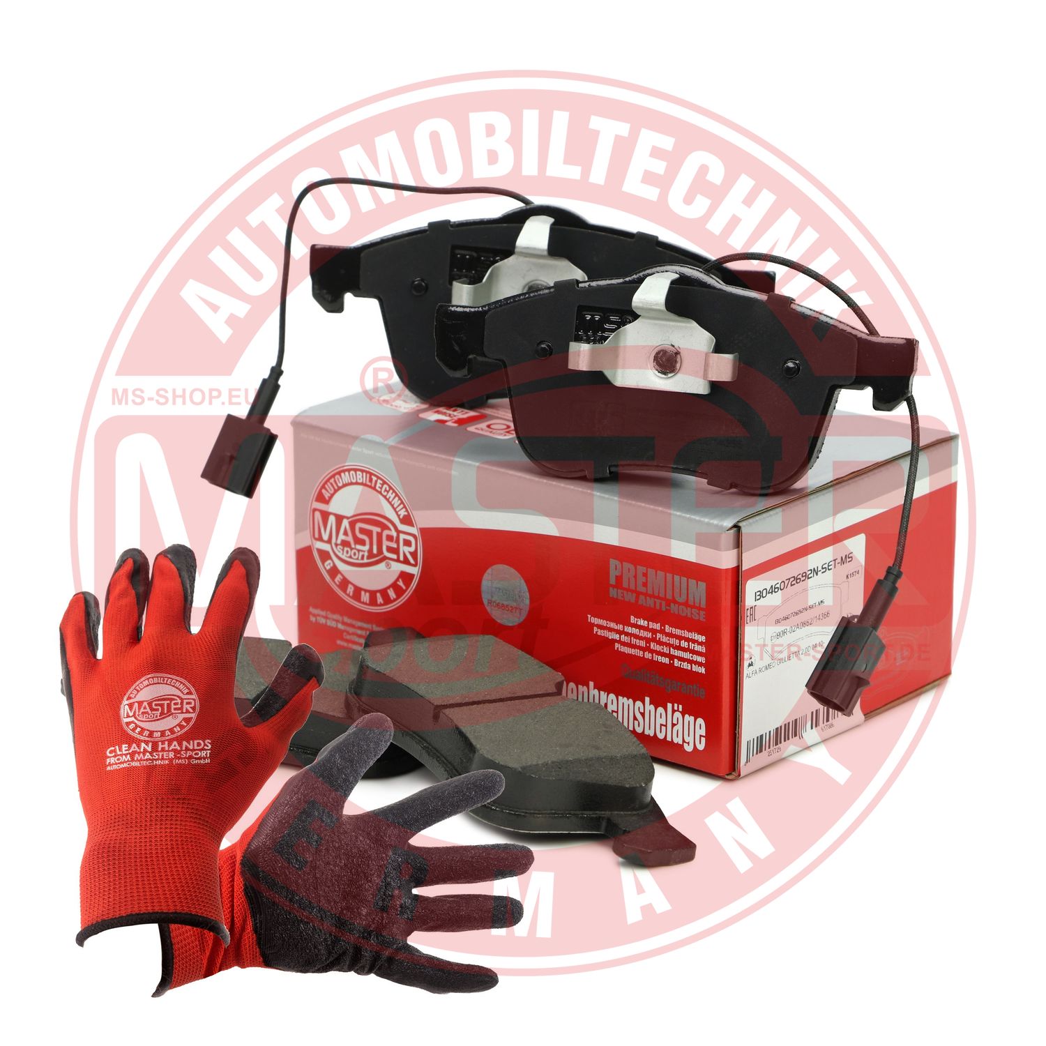 Brake Pad Set, disc brake (13046072692N-SET-MSP)