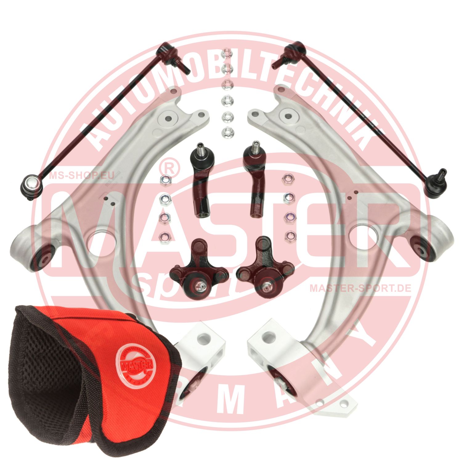 Control/Trailing Arm Kit, wheel suspension (36824-SET-MSM)