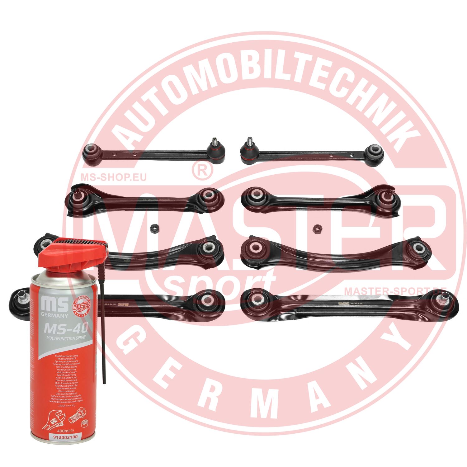Control/Trailing Arm Kit, wheel suspension (36793/1-SET-MSP)