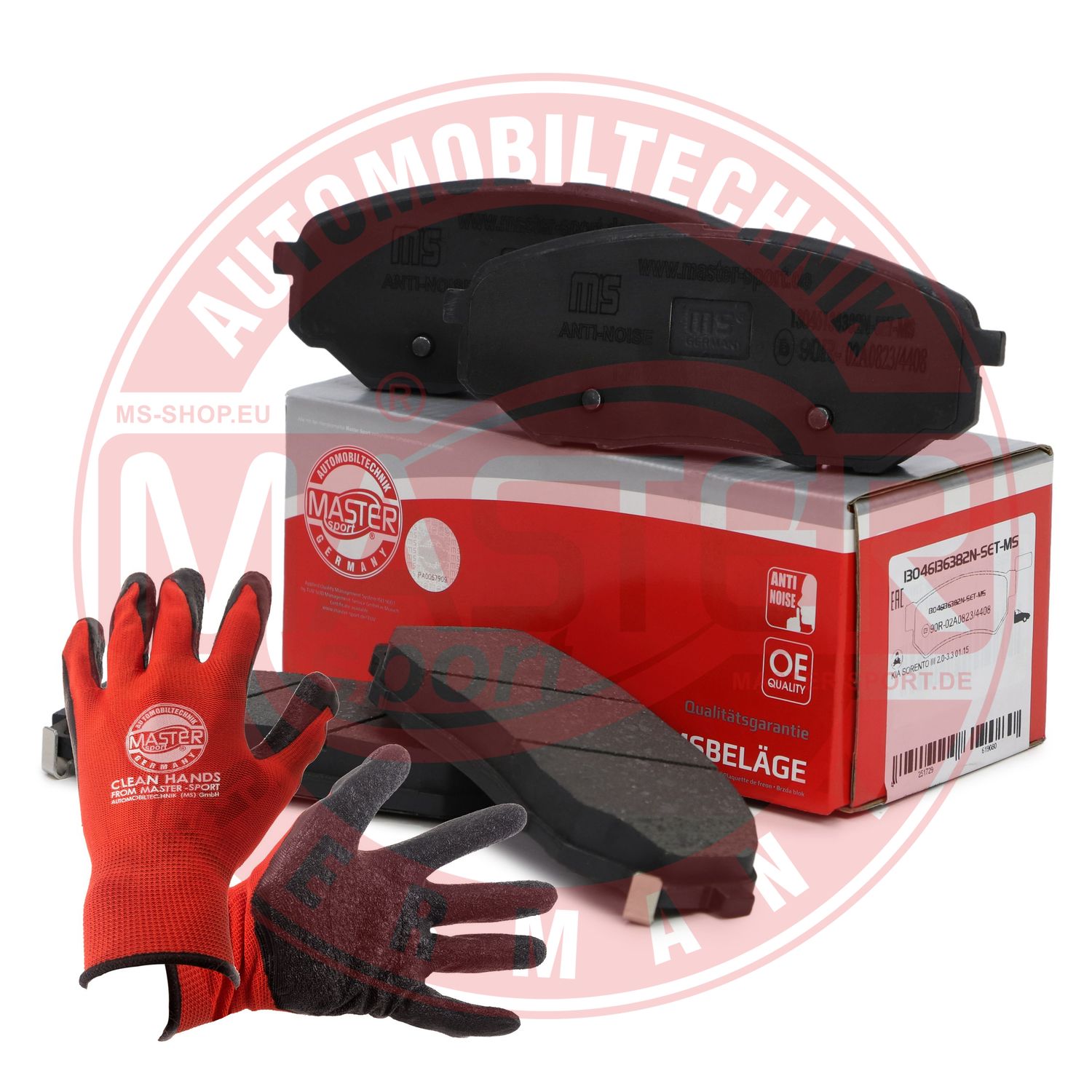 Brake Pad Set, disc brake (13046136382N-SET-MSP)