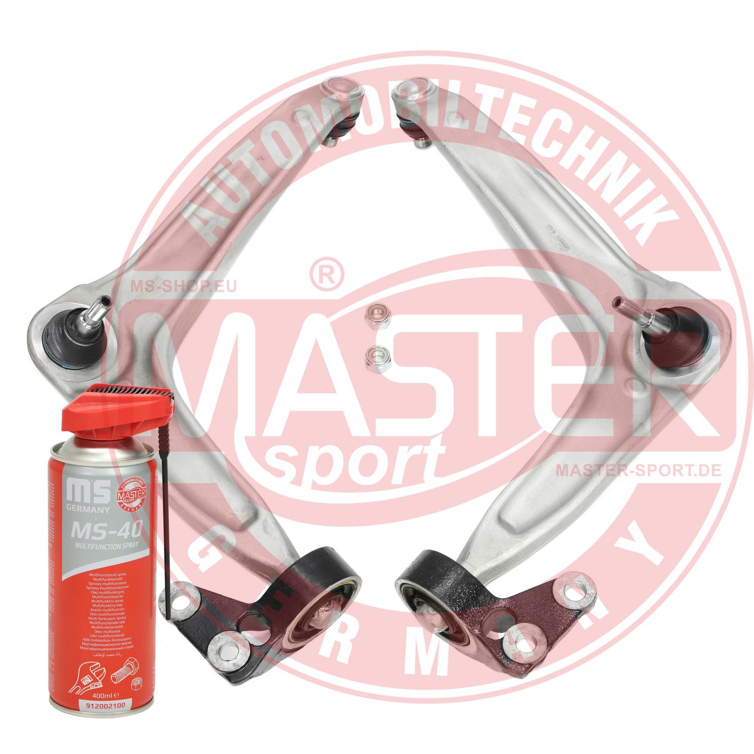 Control/Trailing Arm Kit, wheel suspension (37041/1-KIT-MSP)