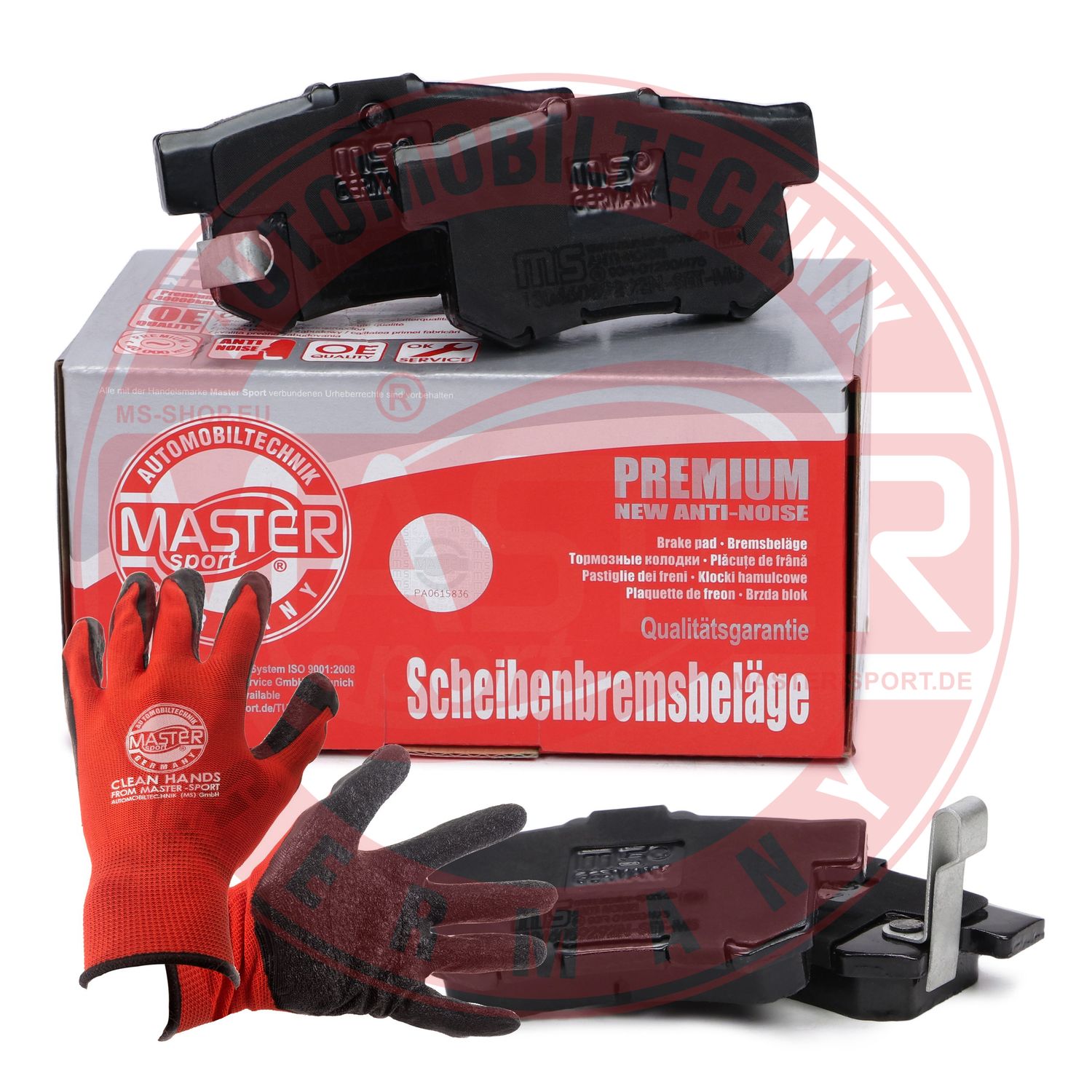 Brake Pad Set, disc brake (13046059292N-SET-MSP)