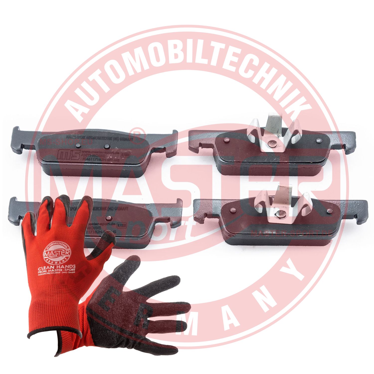 Brake Pad Set, disc brake (13046117182N-SET-MSP)