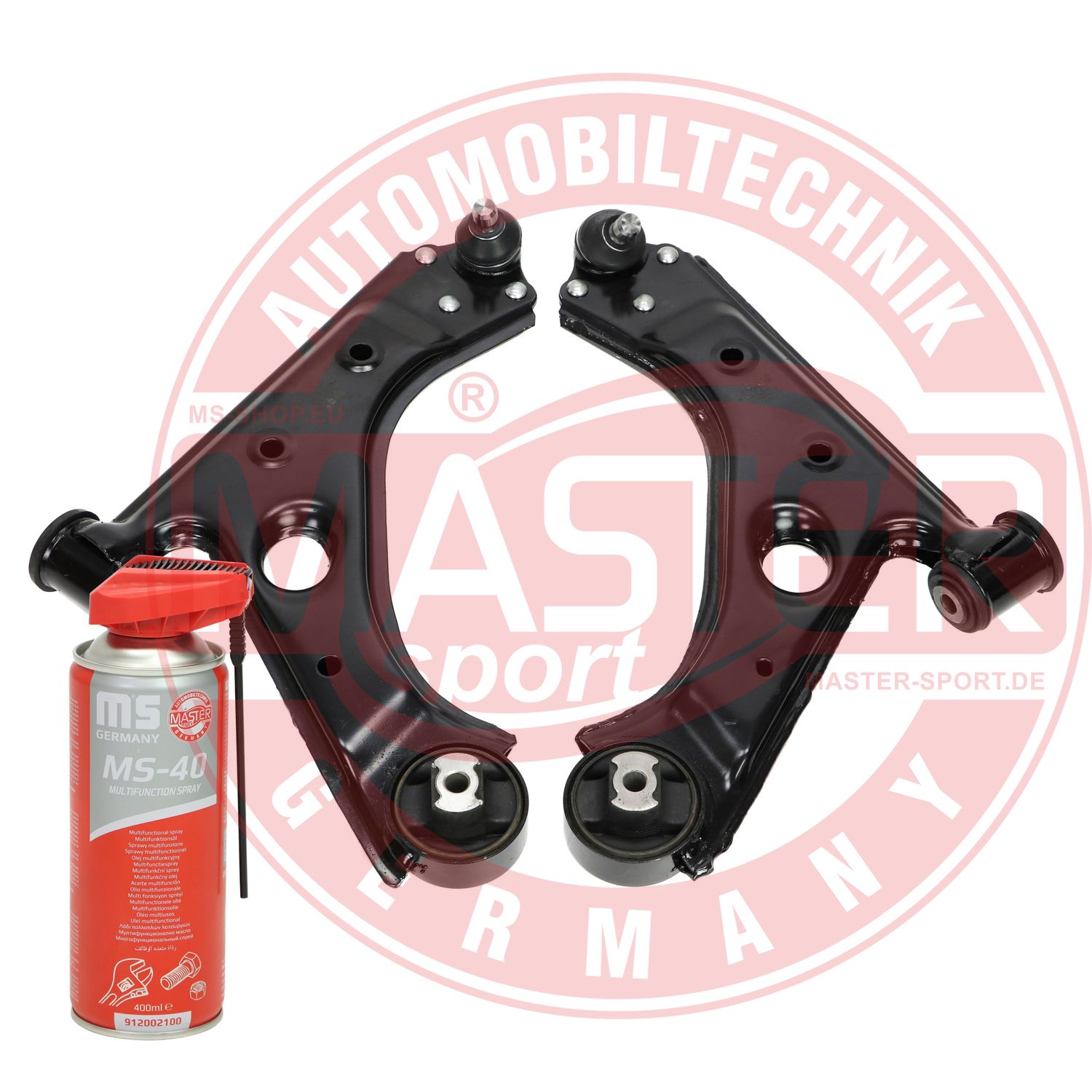 Control/Trailing Arm Kit, wheel suspension (36978/1-KIT-MSP)