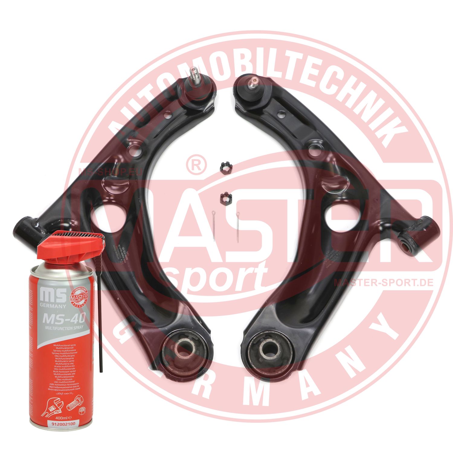 Control/Trailing Arm Kit, wheel suspension (37016-KIT-MSP)