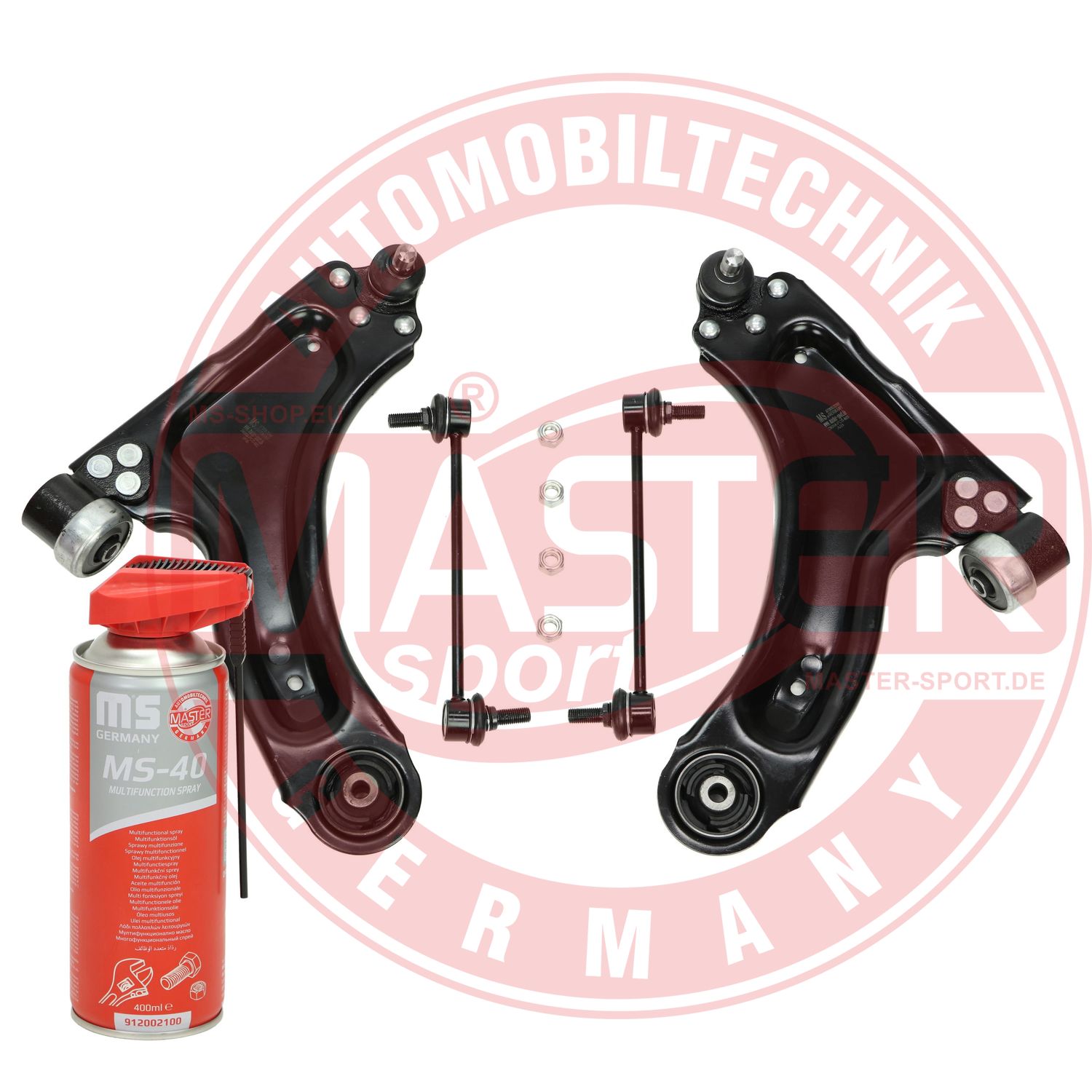 Control/Trailing Arm Kit, wheel suspension (36916/2-KIT-MSP)