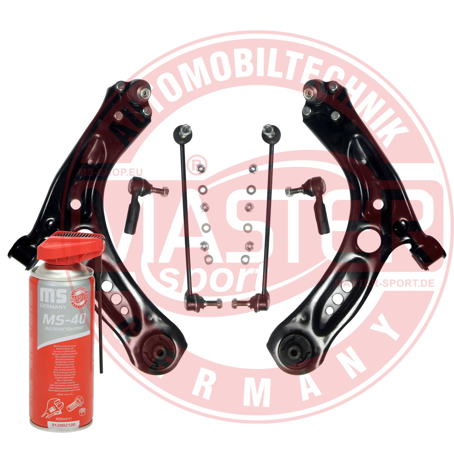 Control/Trailing Arm Kit, wheel suspension (36891-KIT-MSP)