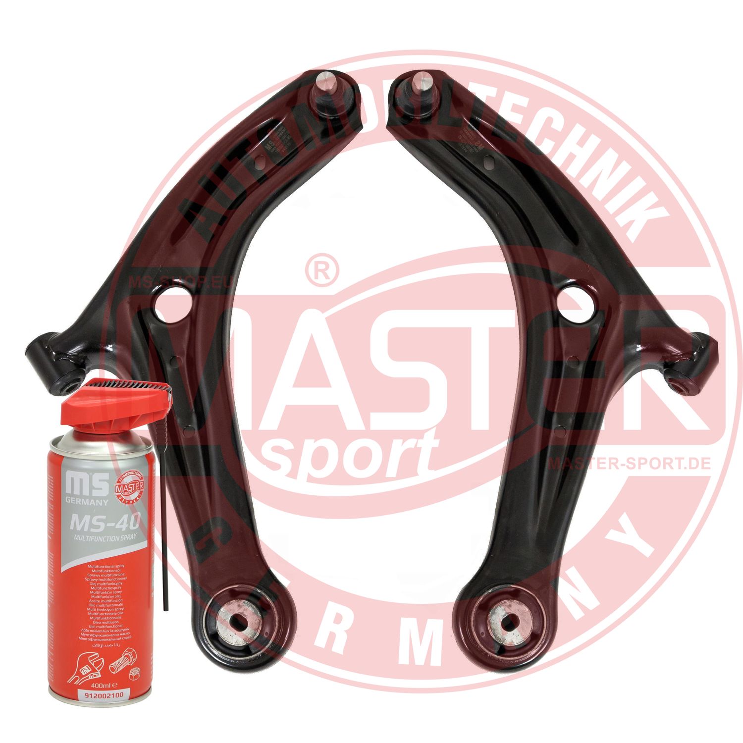 Control/Trailing Arm Kit, wheel suspension (36976/1-KIT-MSP)