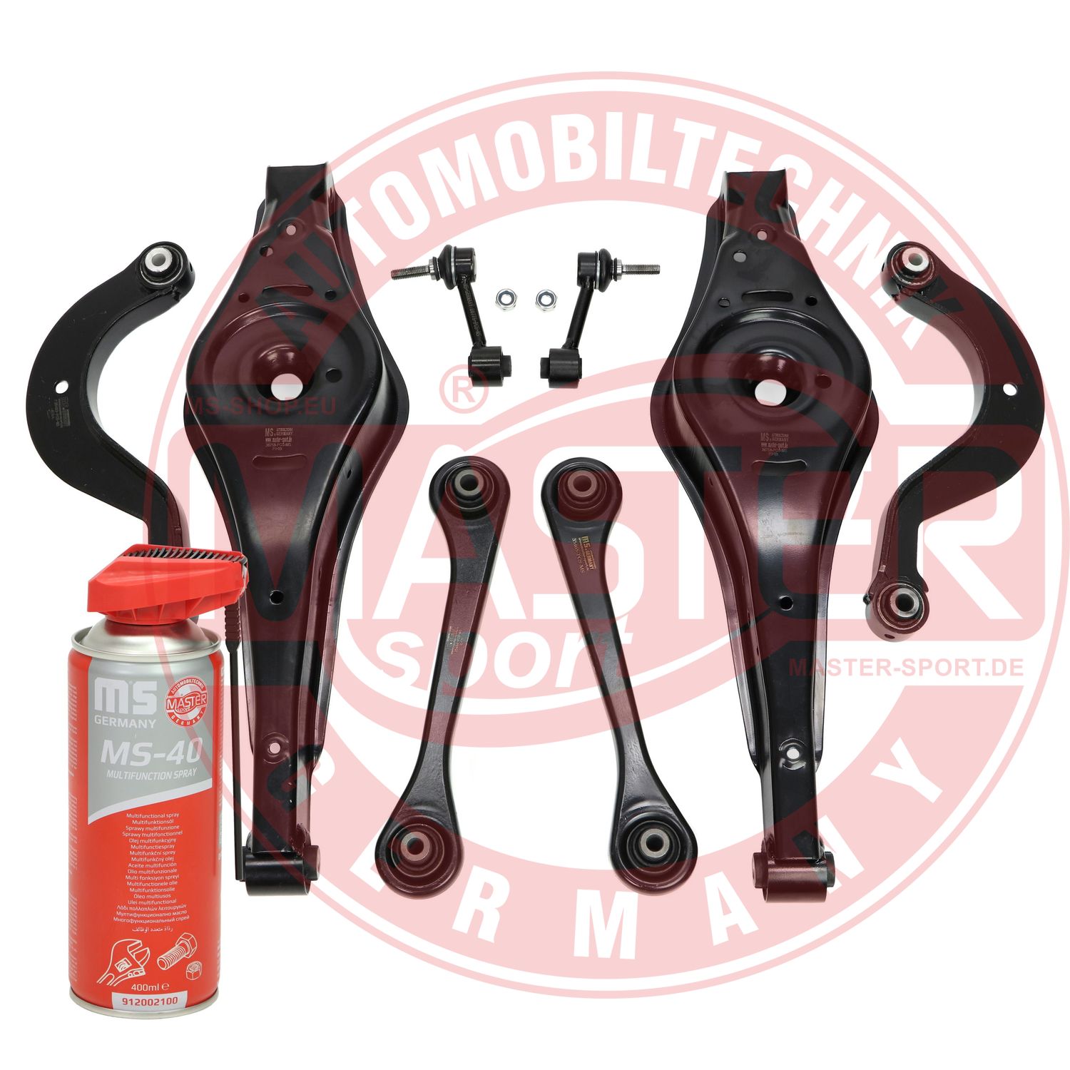 Control/Trailing Arm Kit, wheel suspension (36866/1-KIT-MSP)