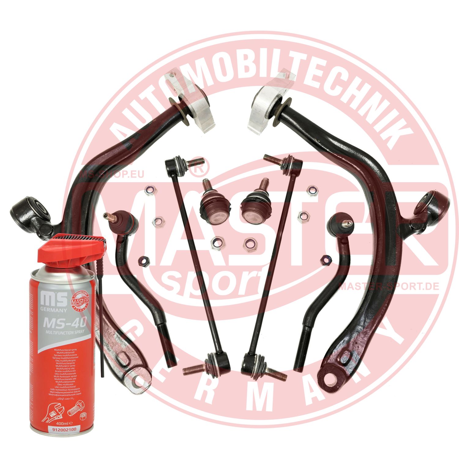 Control/Trailing Arm Kit, wheel suspension (36982-KIT-MSP)