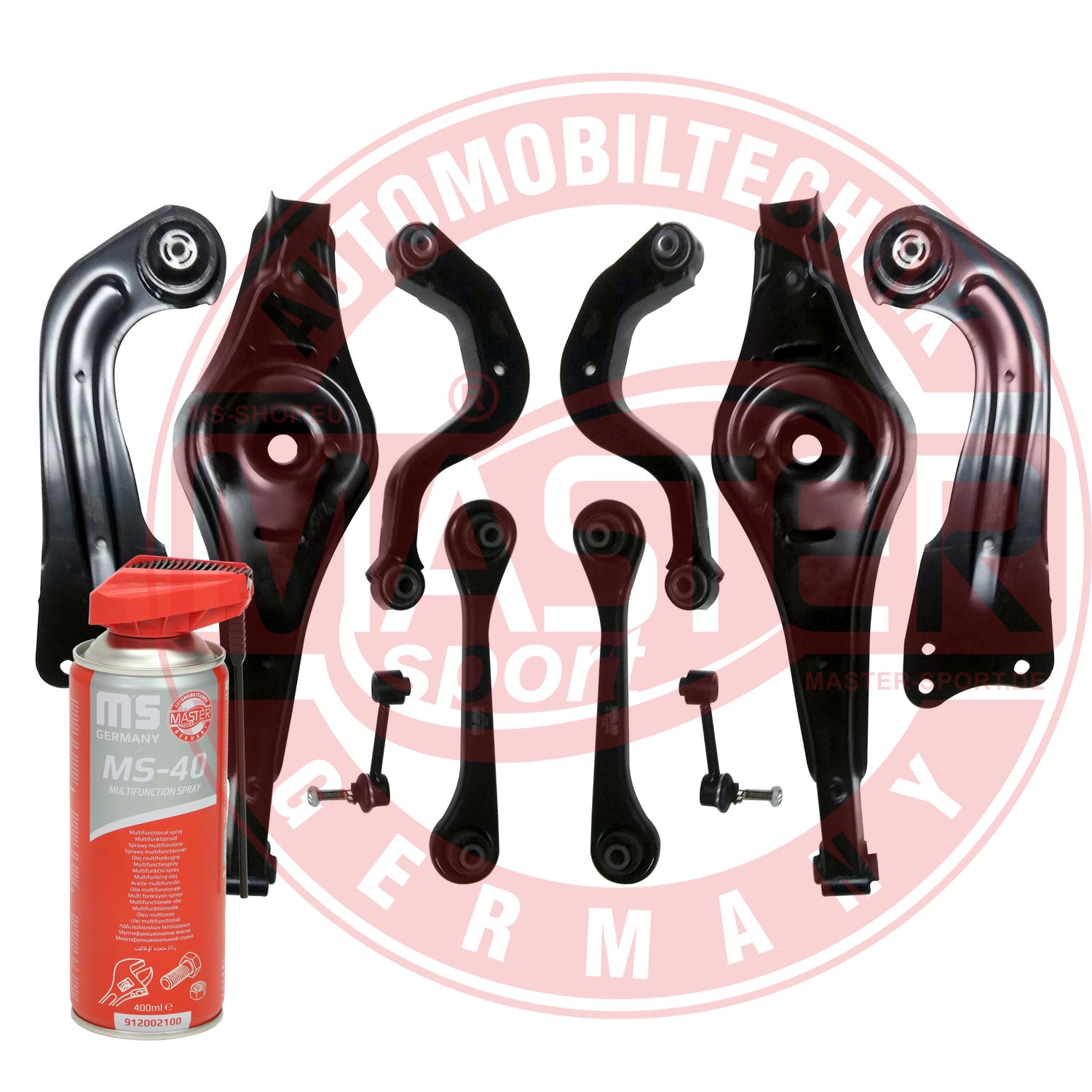 Control/Trailing Arm Kit, wheel suspension (36866-KIT-MSP)