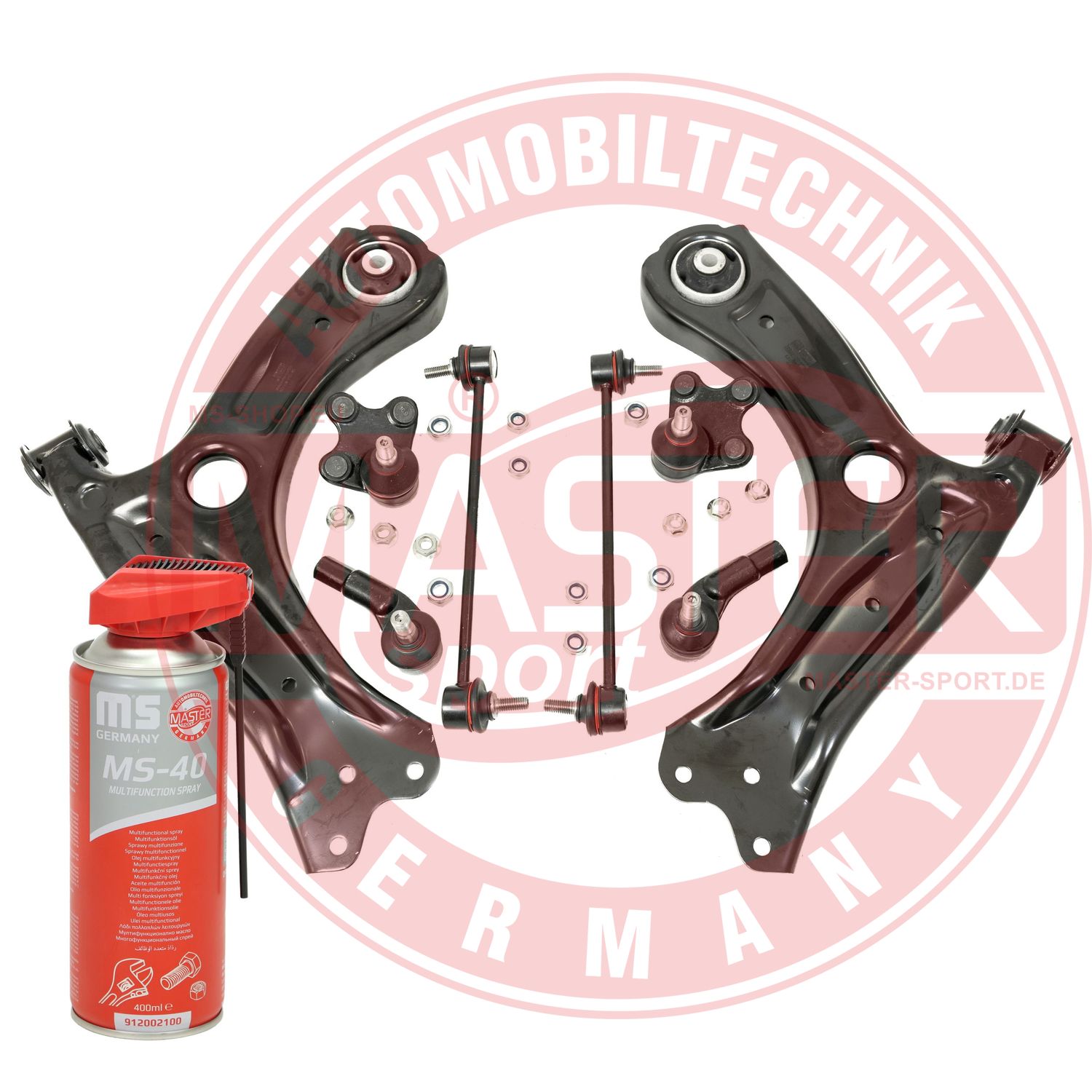 Control/Trailing Arm Kit, wheel suspension (36843-SET-MSP)
