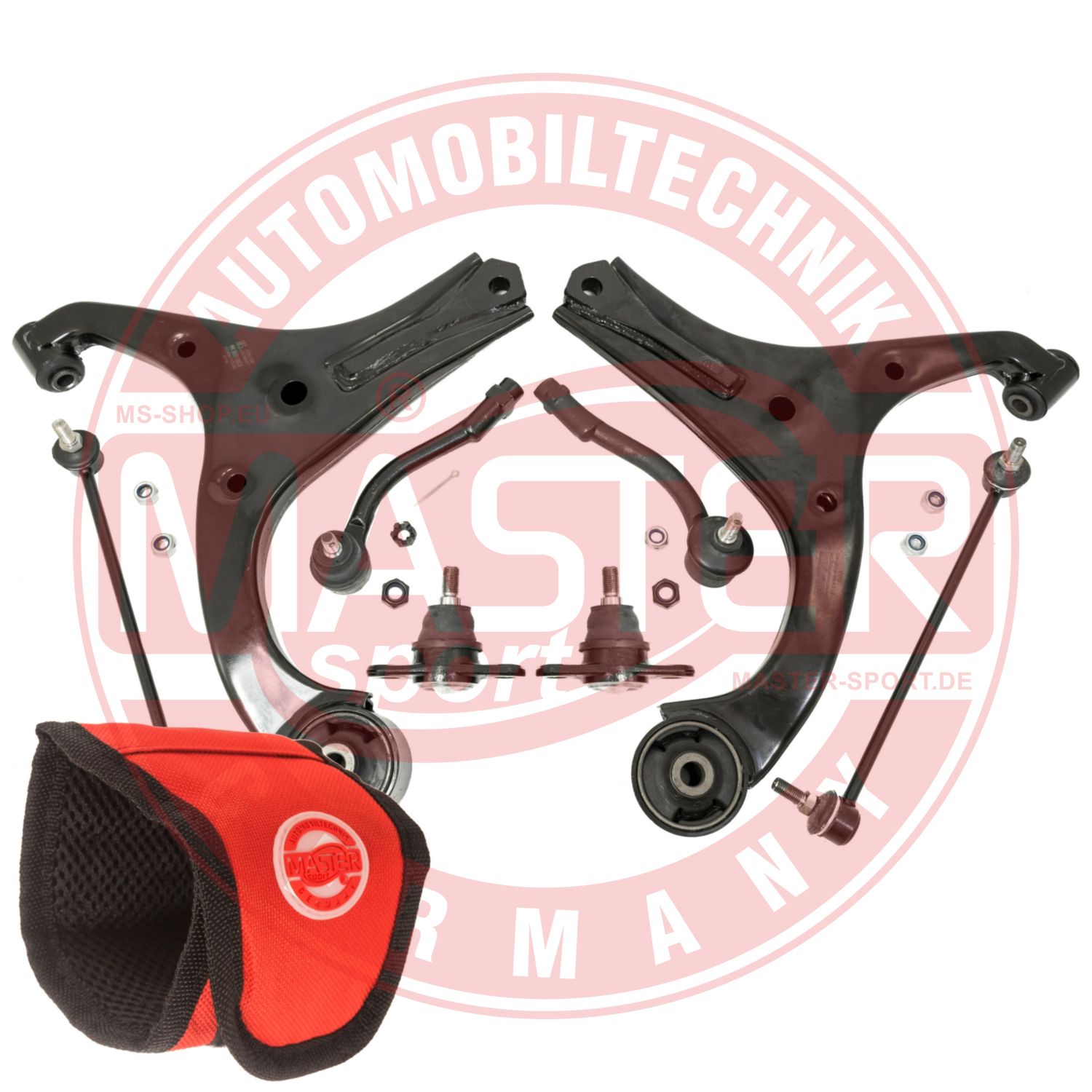 Control/Trailing Arm Kit, wheel suspension (36956/2-KIT-MSM)