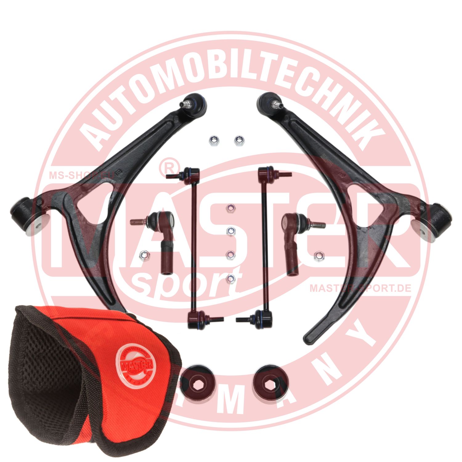 Control/Trailing Arm Kit, wheel suspension (36845-SET-MSM)
