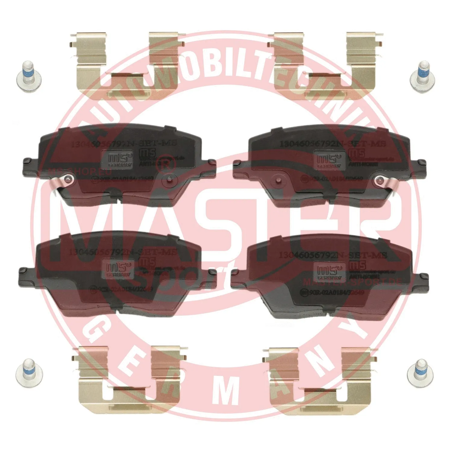 Brake Pad Set, disc brake (13046056792N-SET-MS)