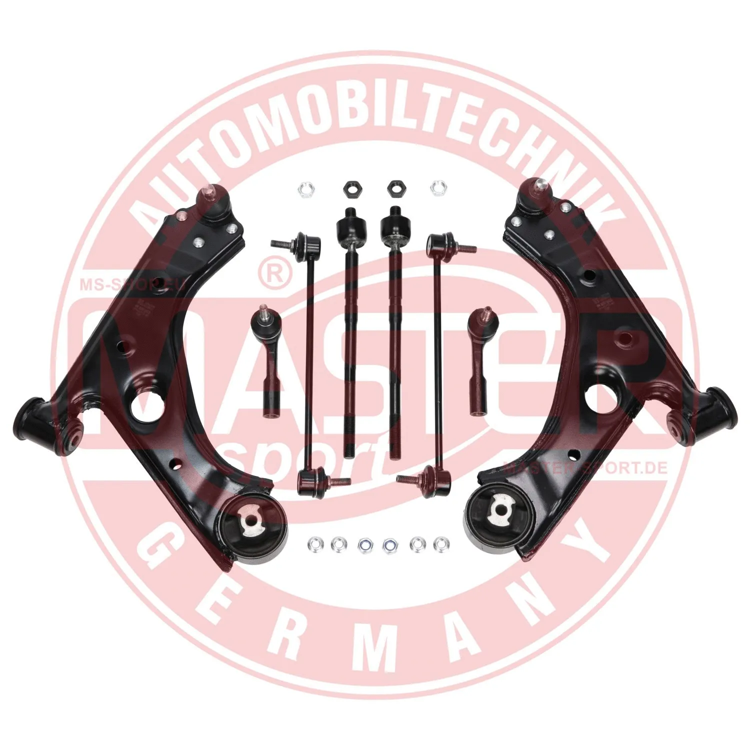 Control/Trailing Arm Kit, wheel suspension (36978/2-KIT-MS)