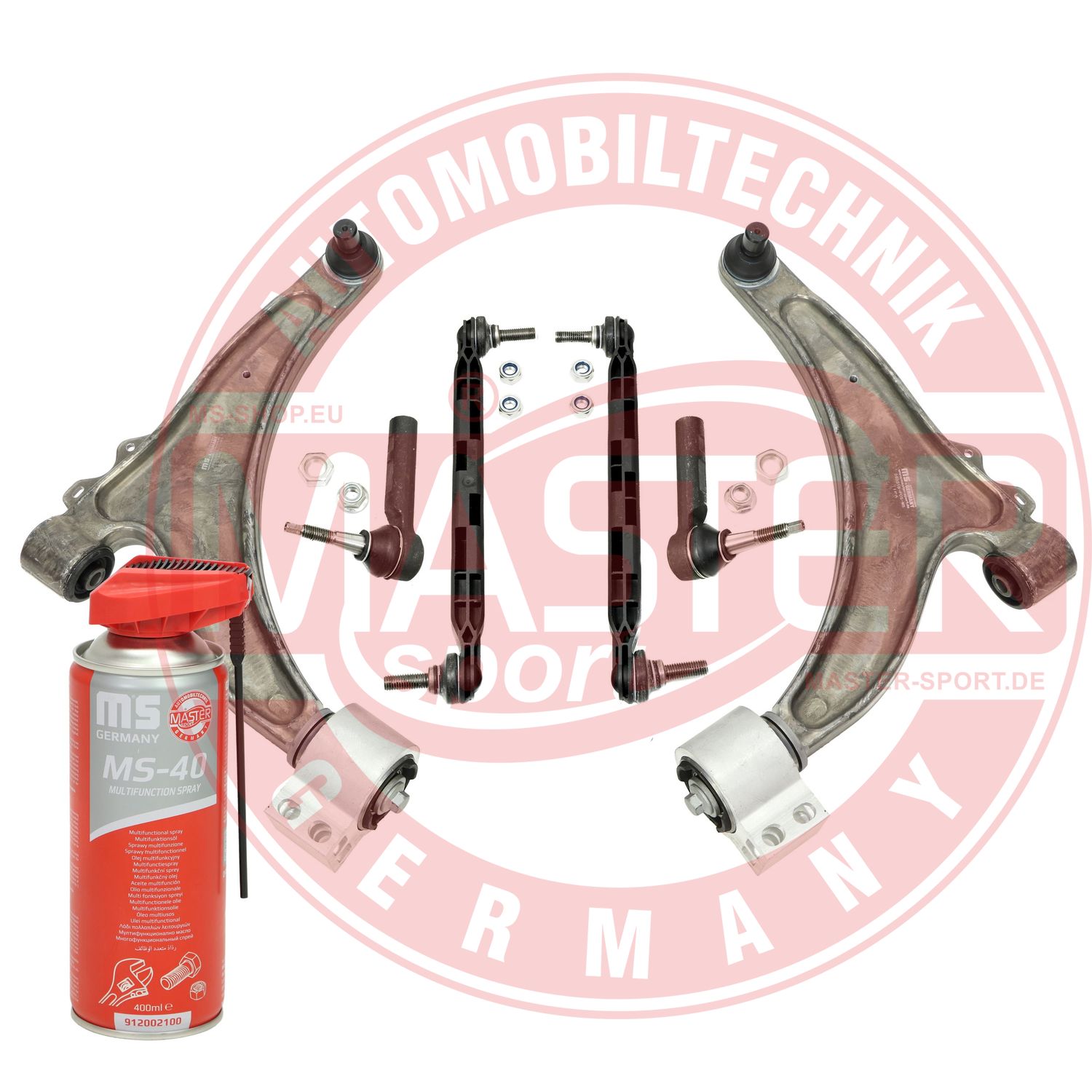 Control/Trailing Arm Kit, wheel suspension (36933/2-KIT-MSP)