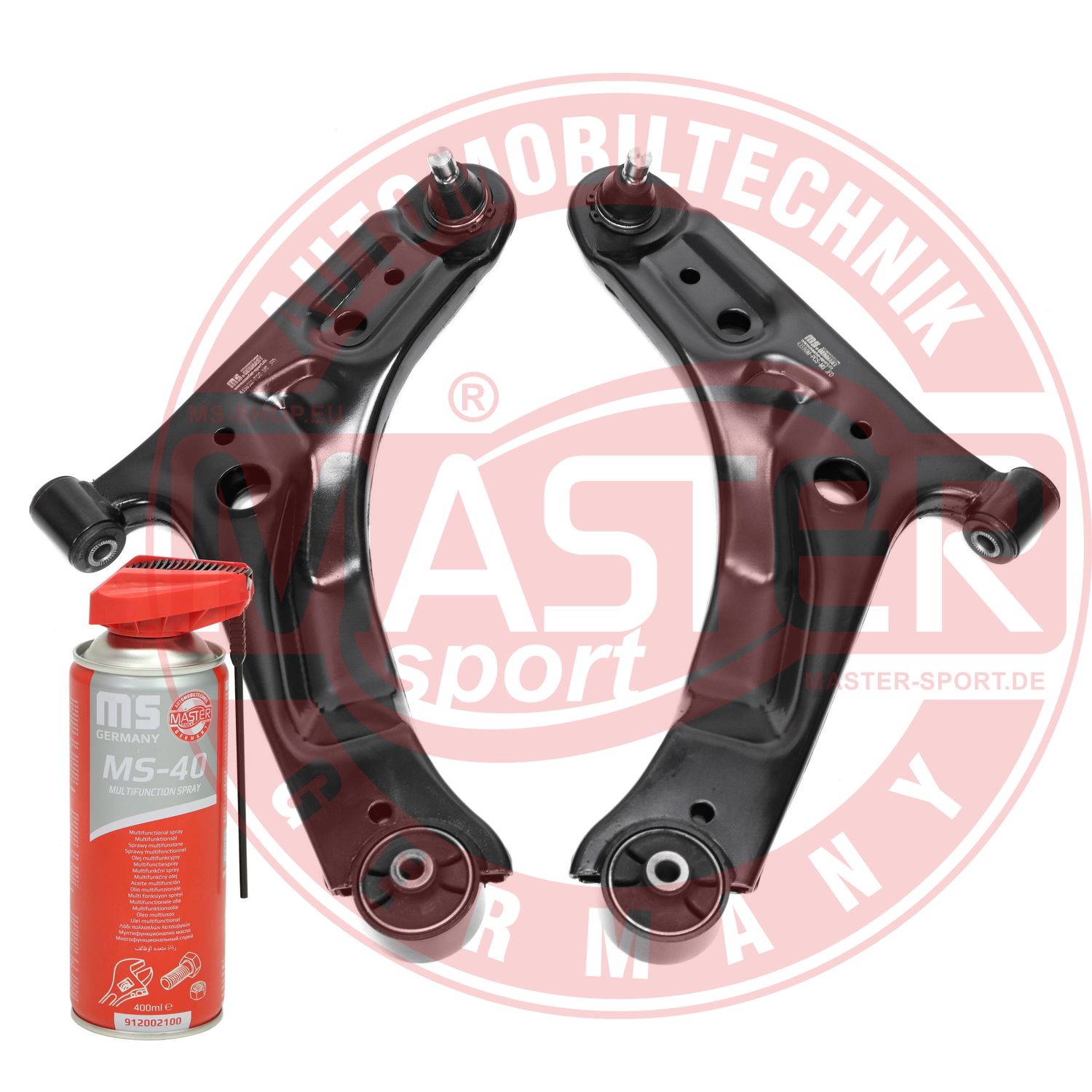 Control/Trailing Arm Kit, wheel suspension (36965/2-KIT-MSP)