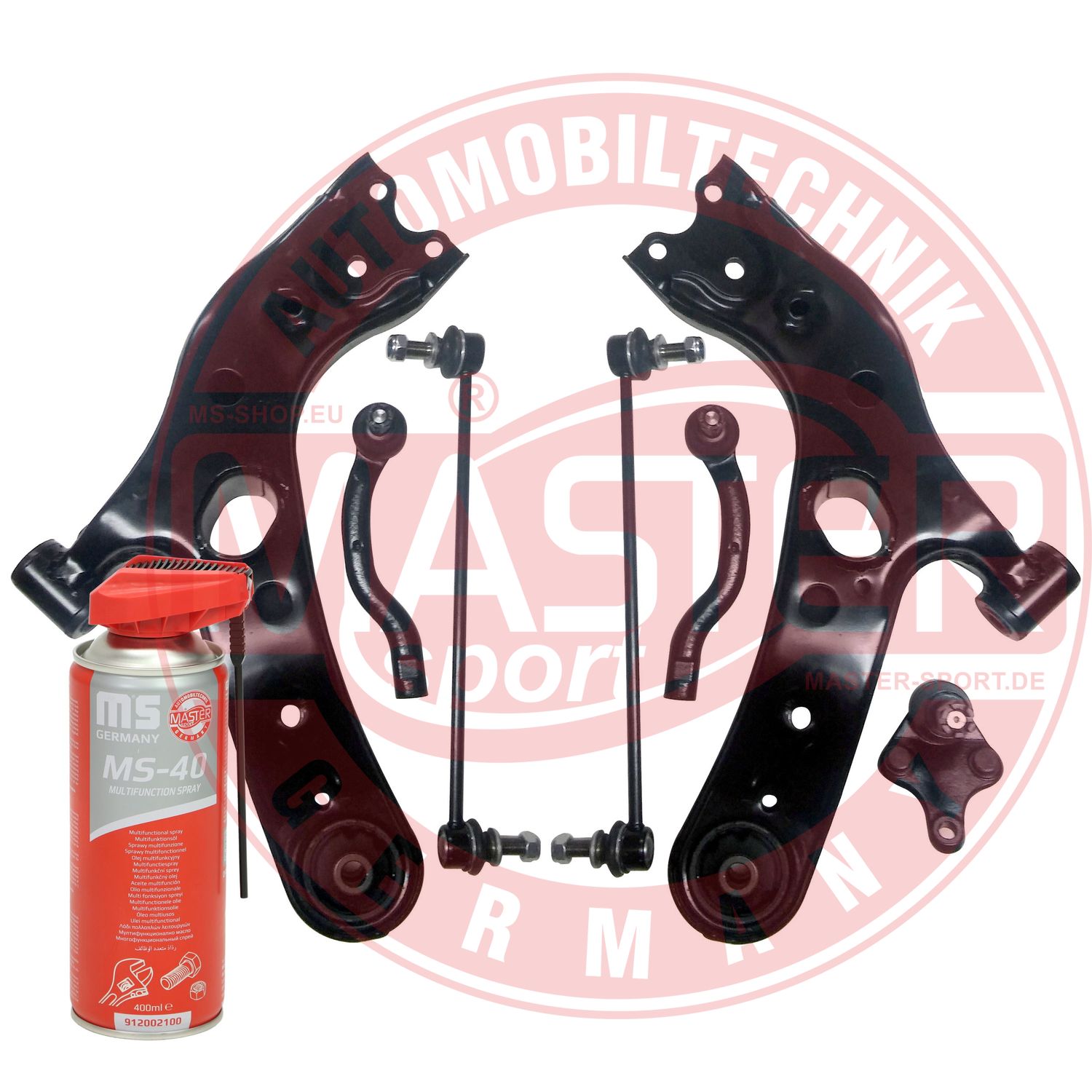 Control/Trailing Arm Kit, wheel suspension (36898-KIT-MSP)