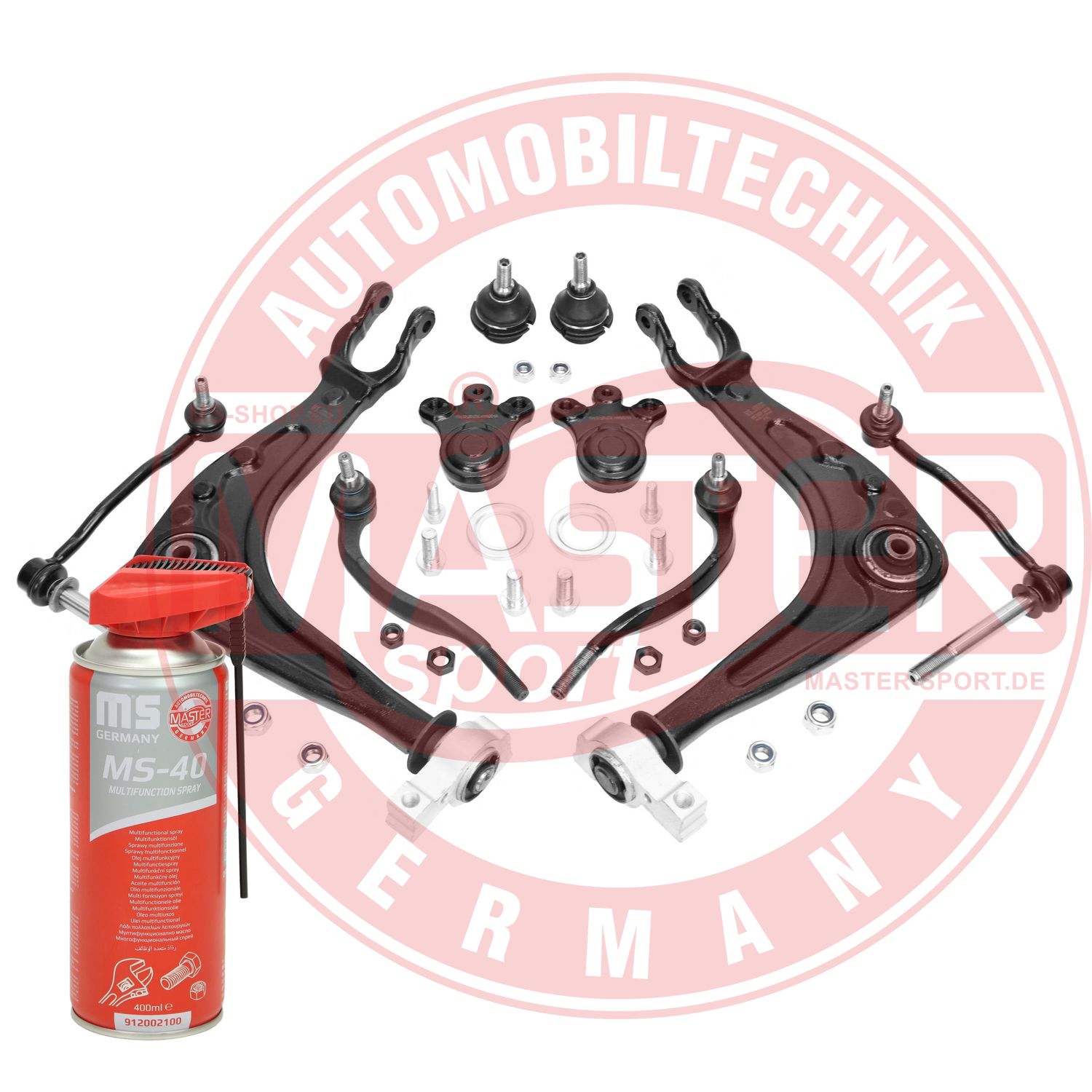 Control/Trailing Arm Kit, wheel suspension (36981/2-KIT-MSP)
