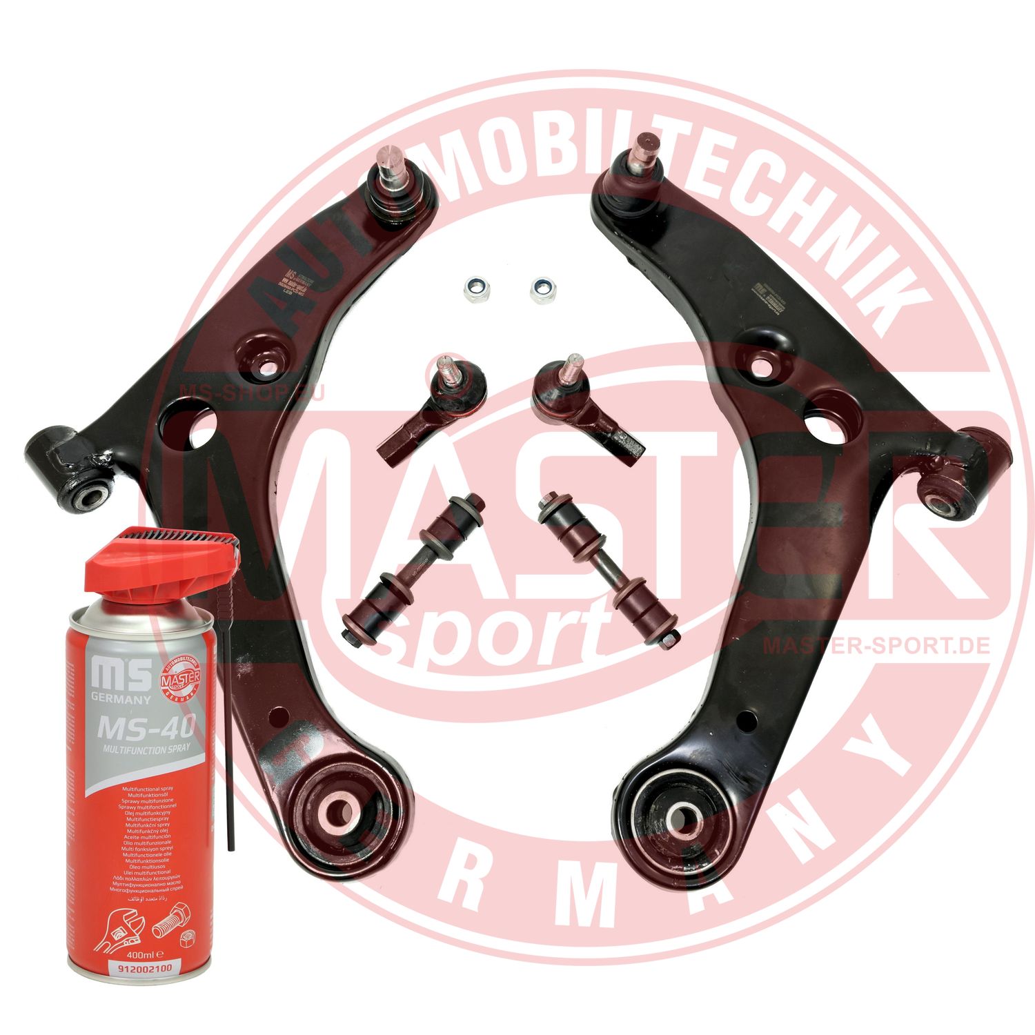 Control/Trailing Arm Kit, wheel suspension (36946-KIT-MSP)
