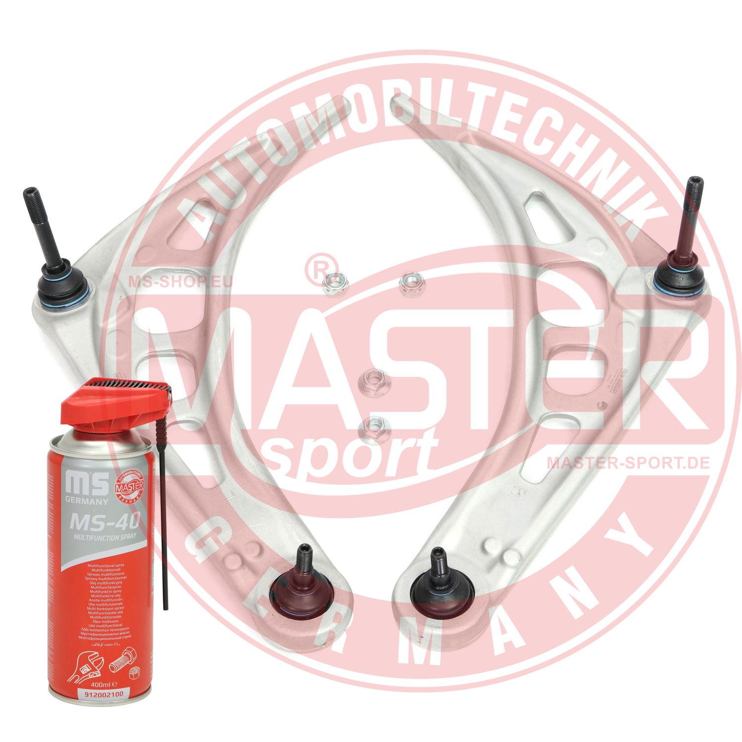 Control/Trailing Arm Kit, wheel suspension (36799/4-SET-MSP)