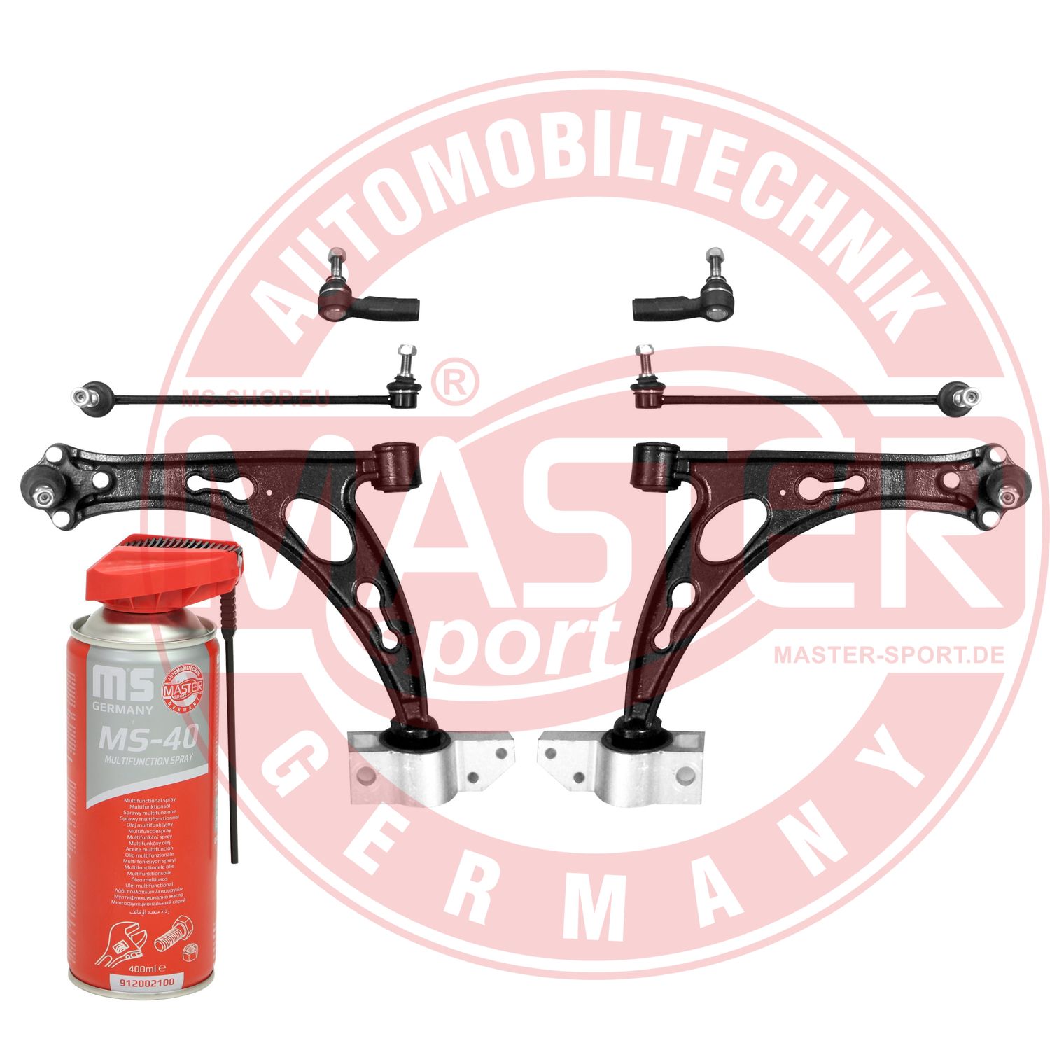 Control/Trailing Arm Kit, wheel suspension (36834-SET-MSP)
