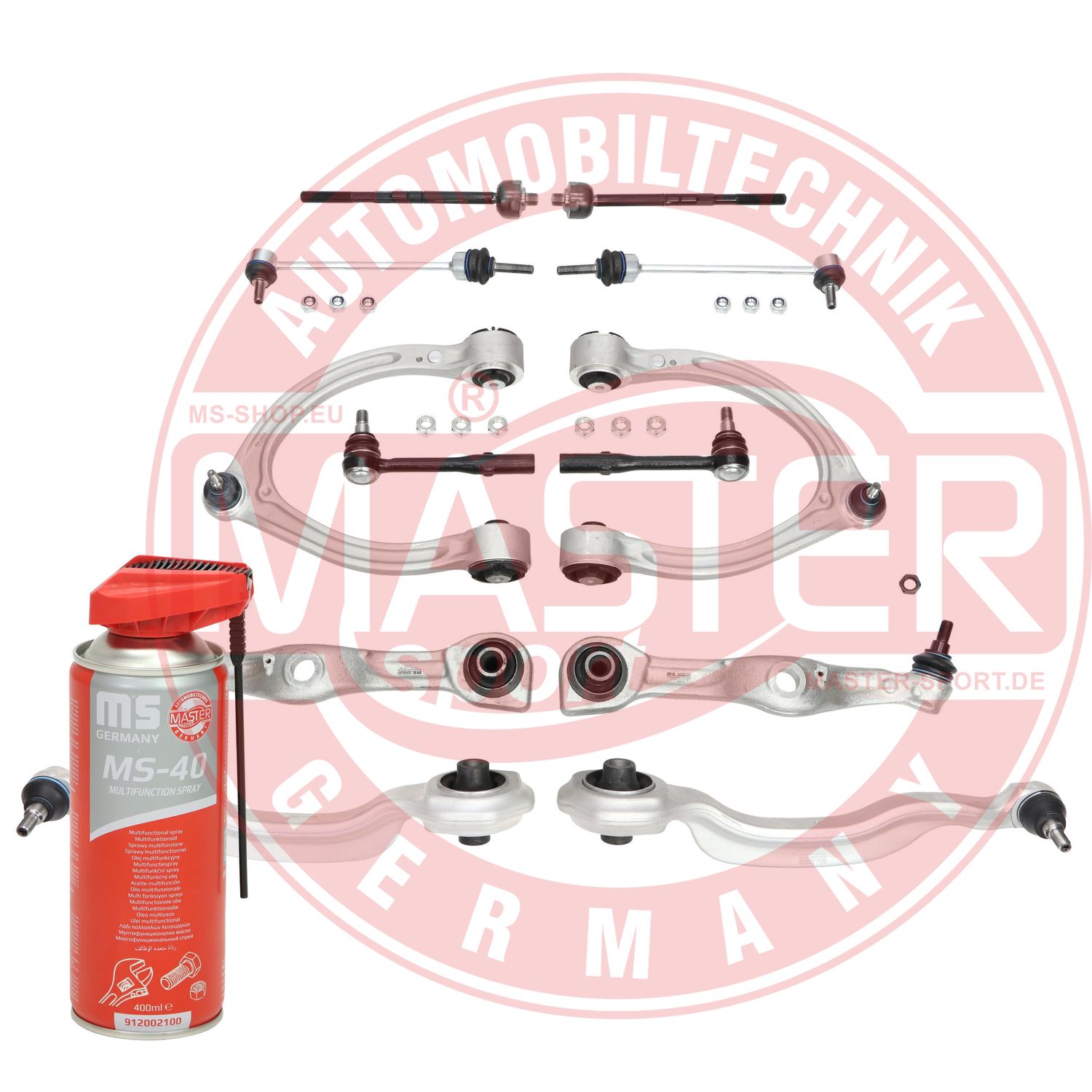 Control/Trailing Arm Kit, wheel suspension (37126/1-KIT-MSP)