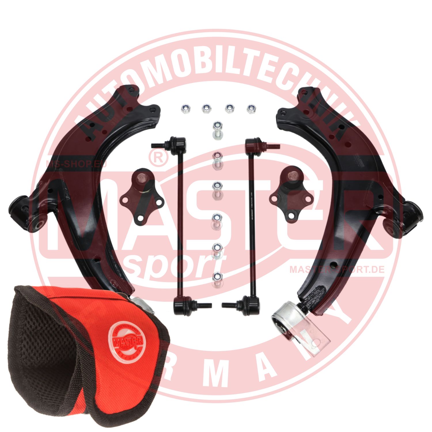 Control/Trailing Arm Kit, wheel suspension (37169/1-KIT-MSM)