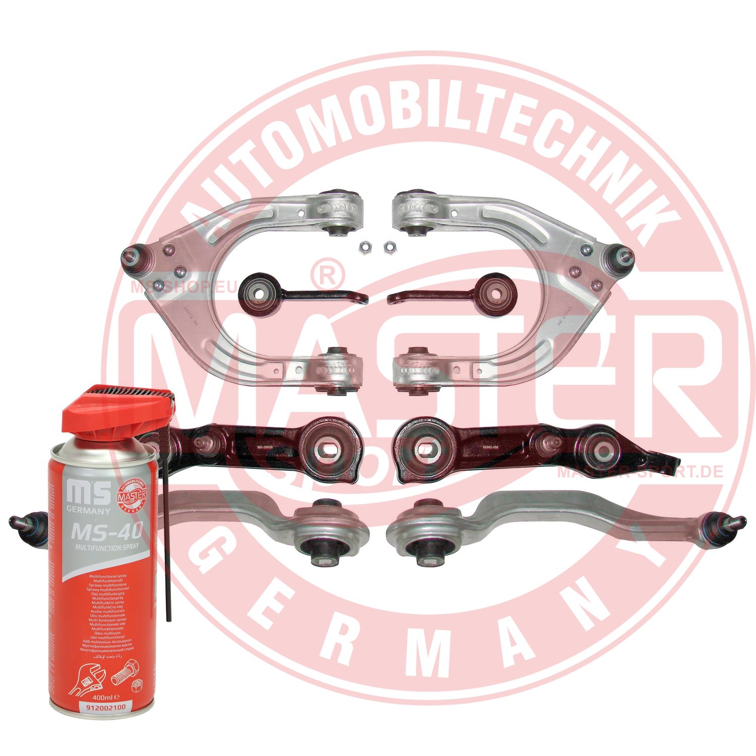Control/Trailing Arm Kit, wheel suspension (36807/1-SET-MSP)