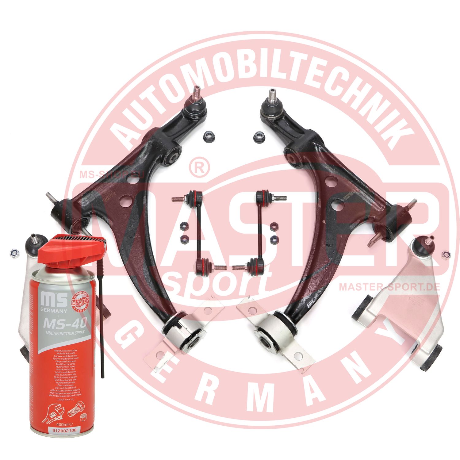 Control/Trailing Arm Kit, wheel suspension (37023-KIT-MSP)