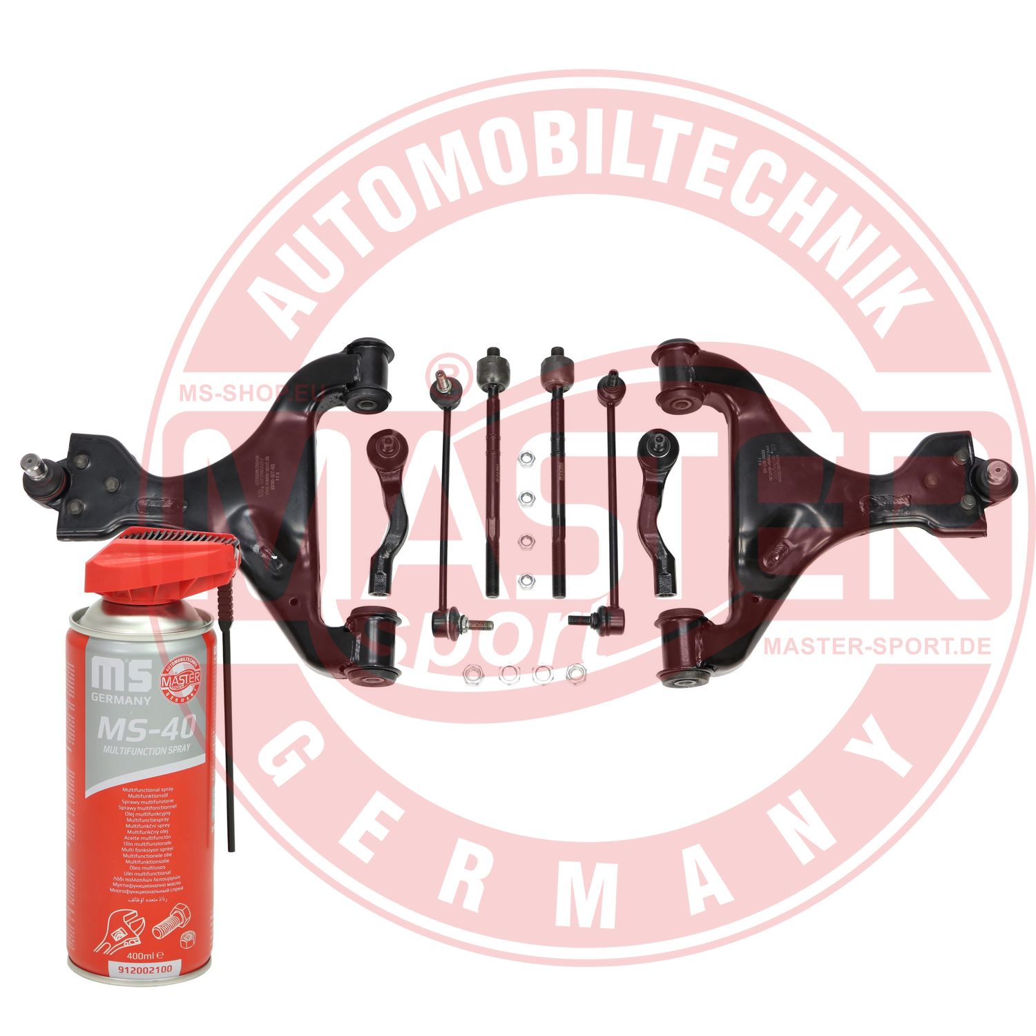 Control/Trailing Arm Kit, wheel suspension (37040/1-KIT-MSP)