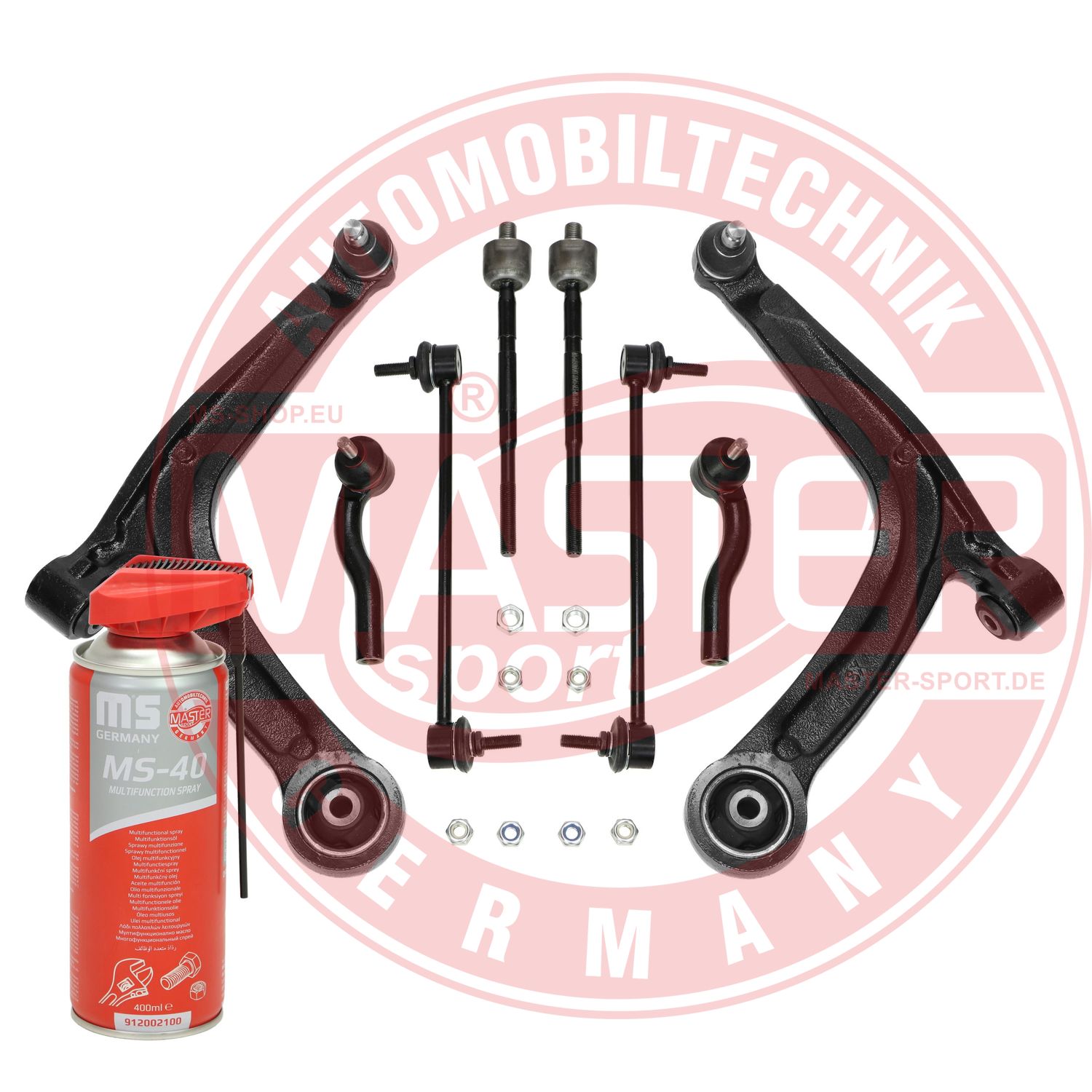 Control/Trailing Arm Kit, wheel suspension (36971/1-KIT-MSP)