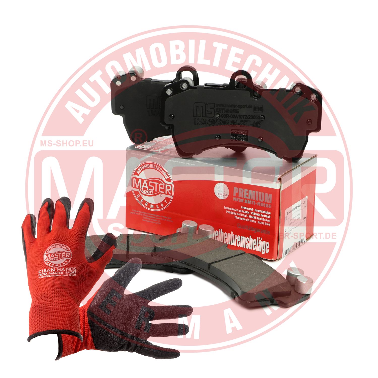 Brake Pad Set, disc brake (13046049932N-SET-MSP)