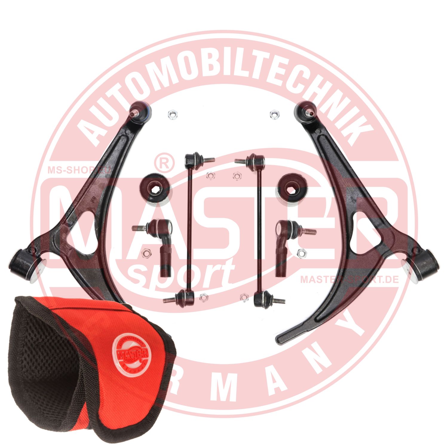 Control/Trailing Arm Kit, wheel suspension (36846-SET-MSM)