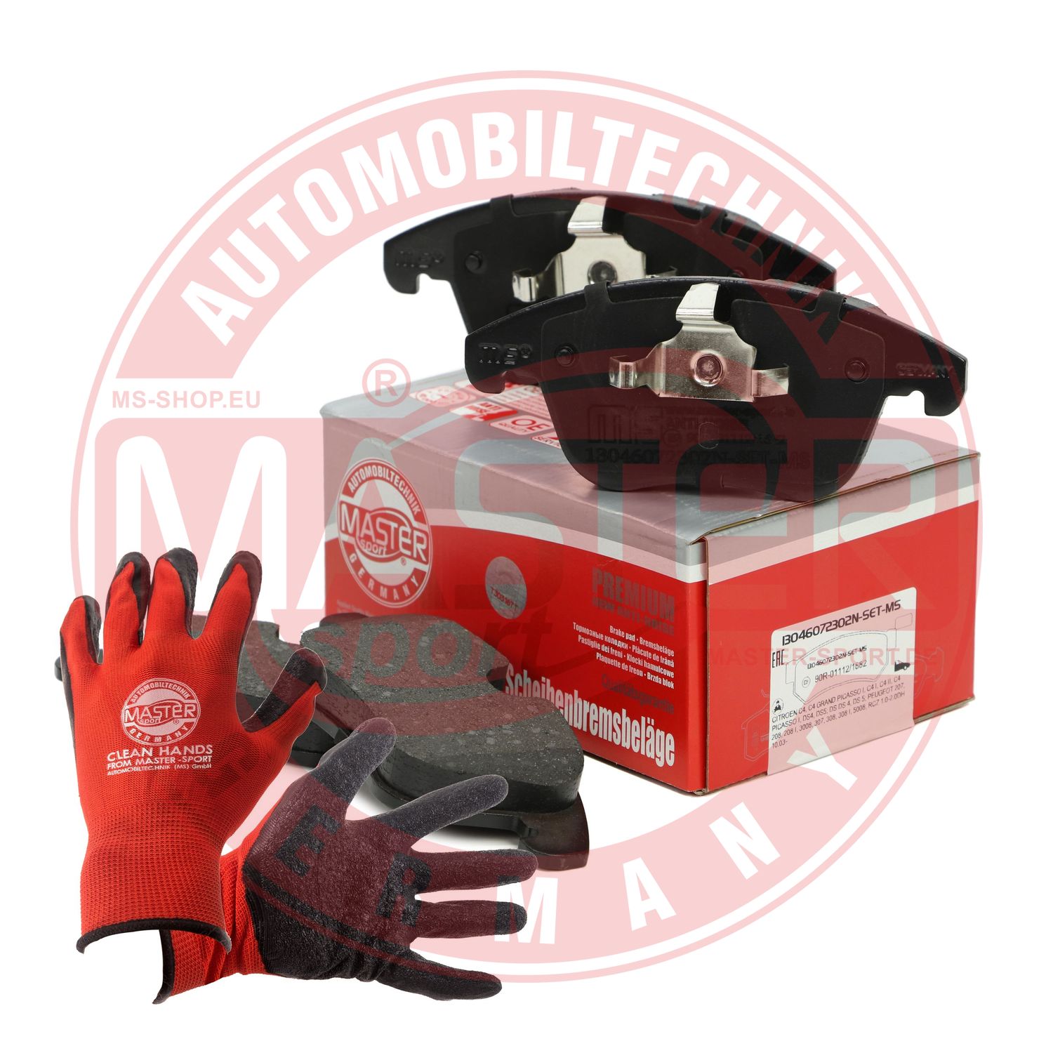 Brake Pad Set, disc brake (13046072302N-SET-MSP)