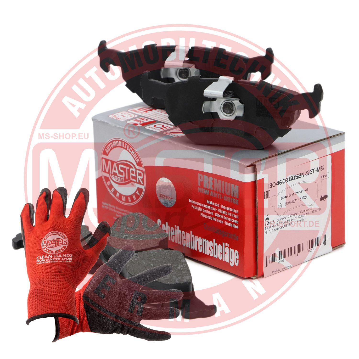 Brake Pad Set, disc brake (13046036052N-SET-MSP)