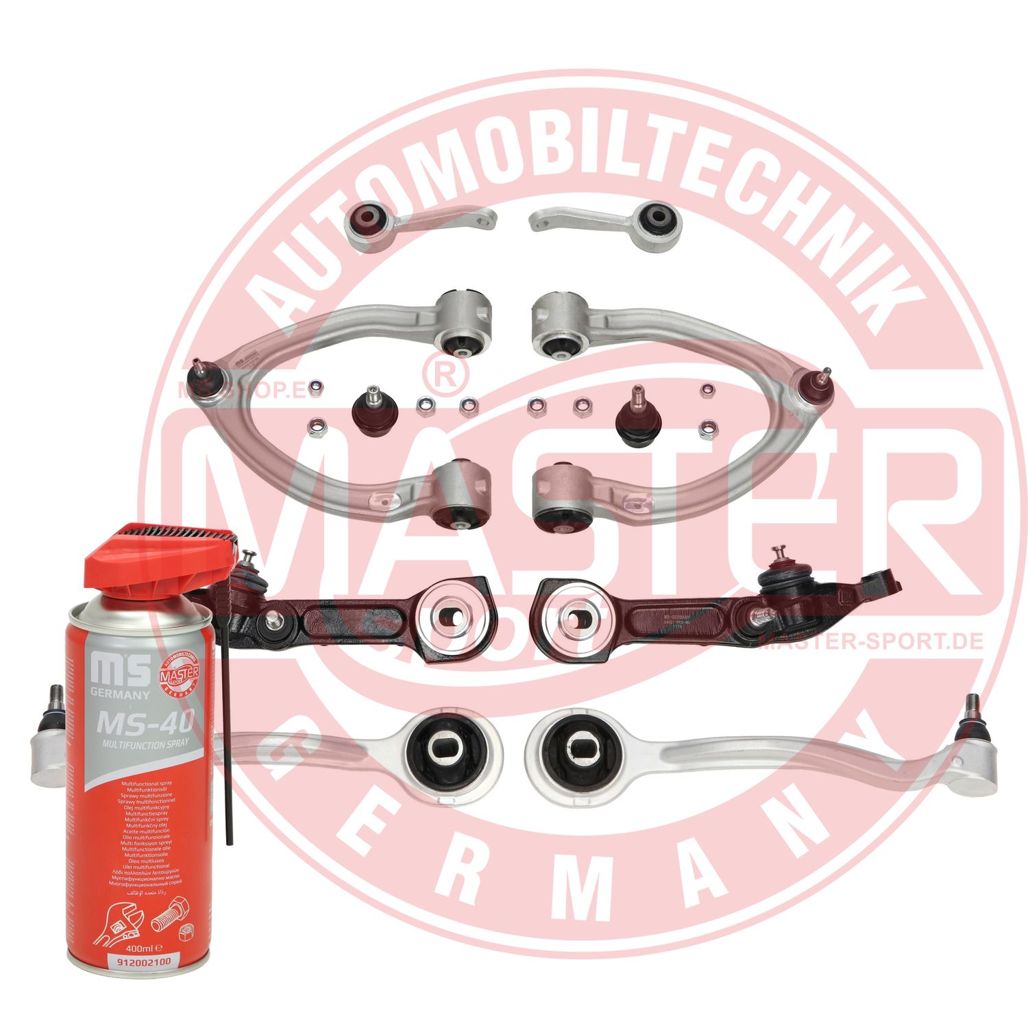 Control/Trailing Arm Kit, wheel suspension (37141/1-KIT-MSP)