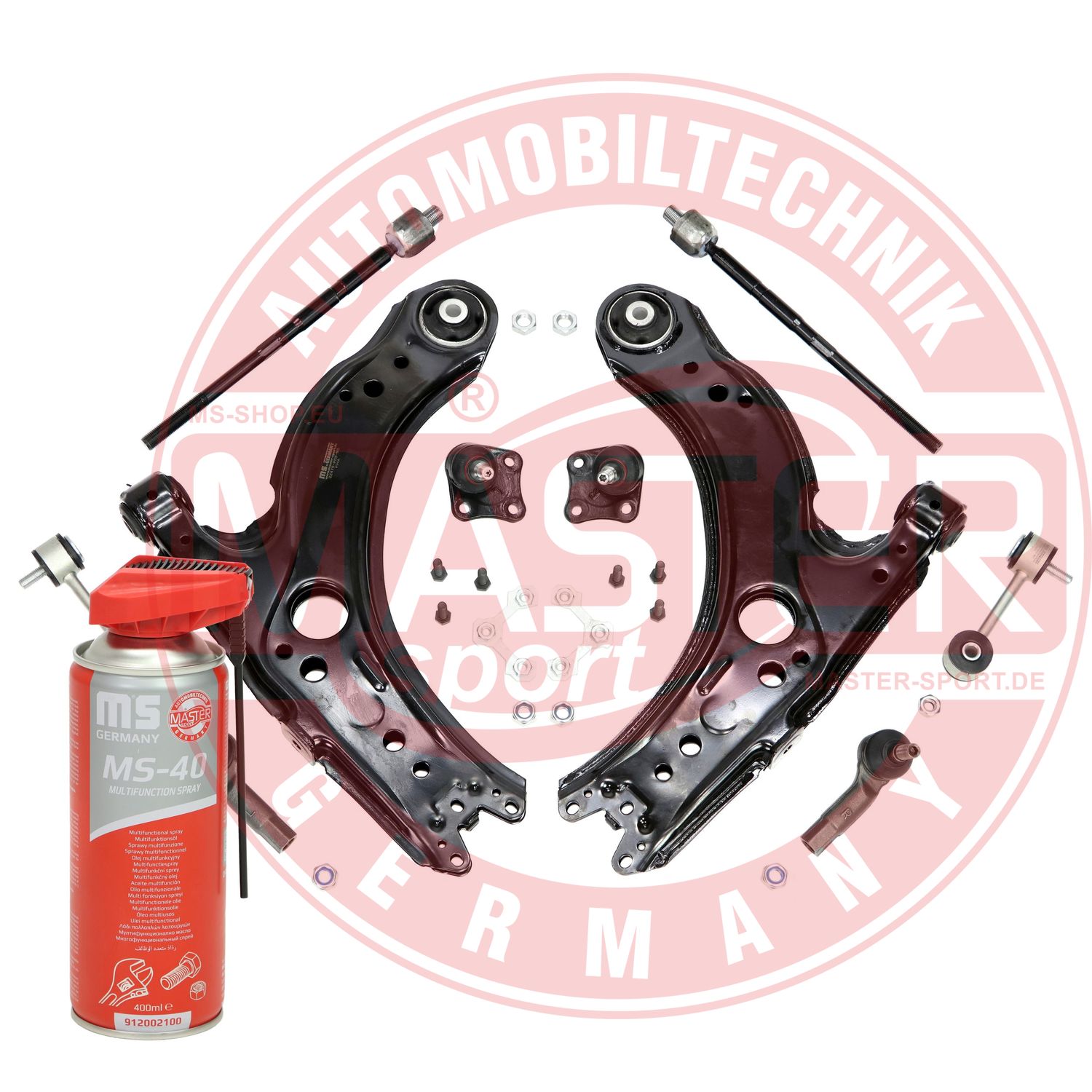 Control/Trailing Arm Kit, wheel suspension (36812/2-SET-MSP)