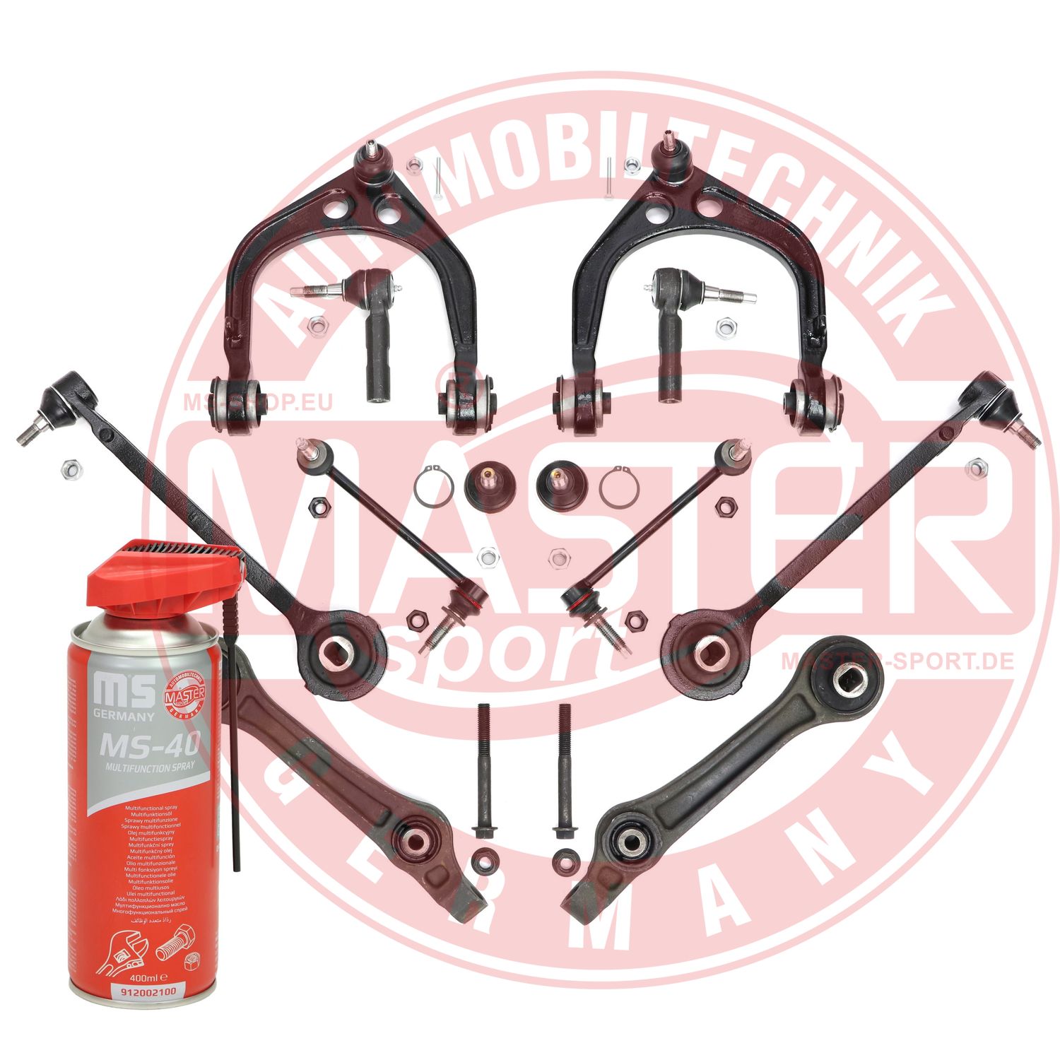 Control/Trailing Arm Kit, wheel suspension (36983-KIT-MSP)