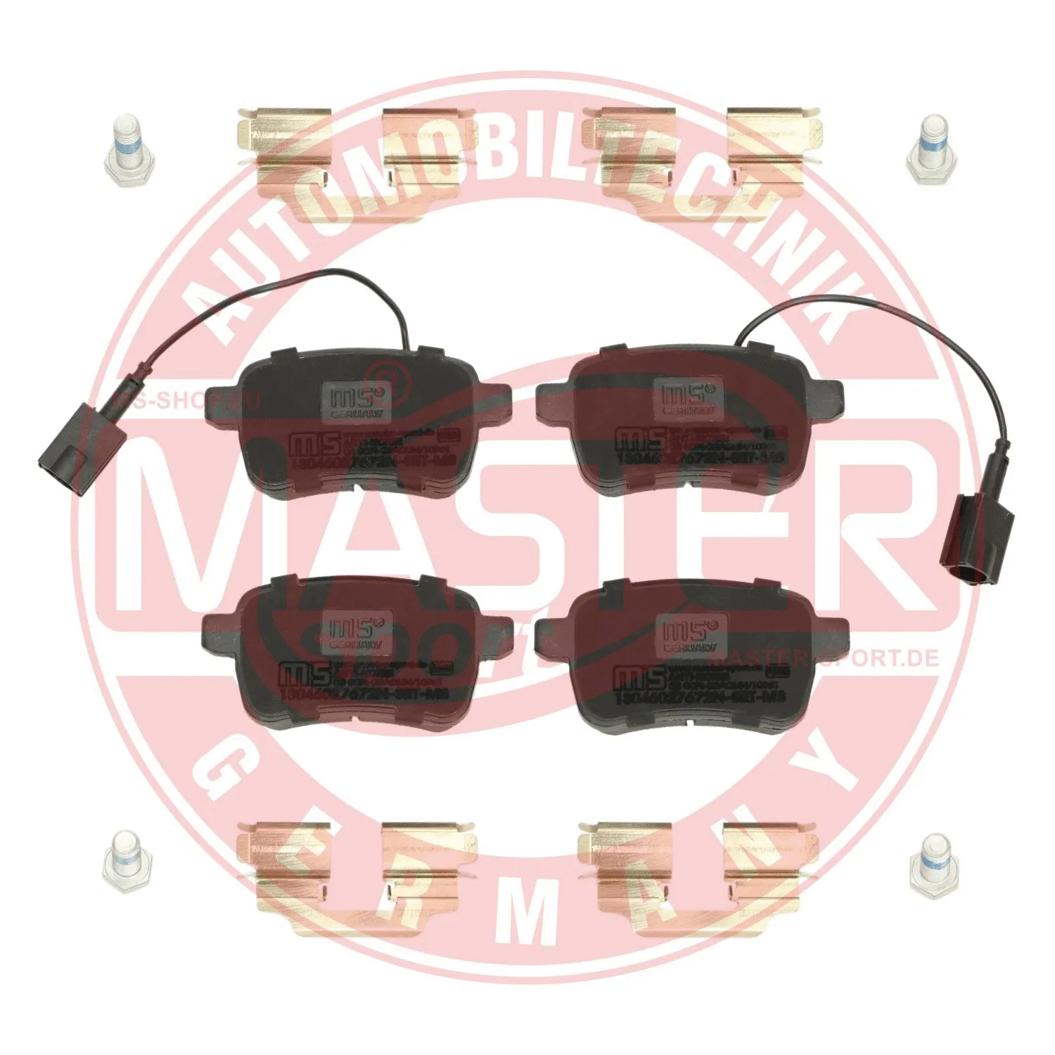 Brake Pad Set, disc brake (13046027672N-SET-MS)