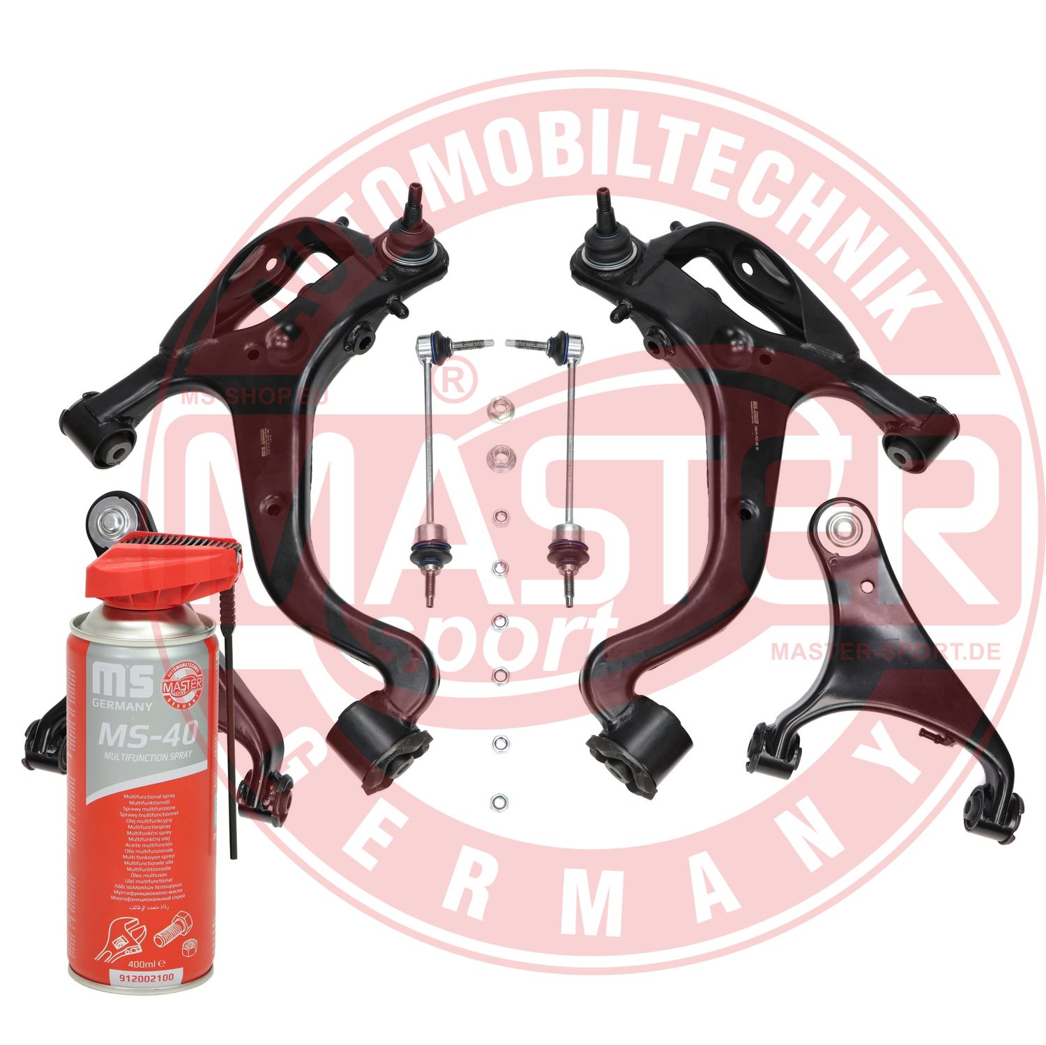 Control/Trailing Arm Kit, wheel suspension (37152/1-KIT-MSP)
