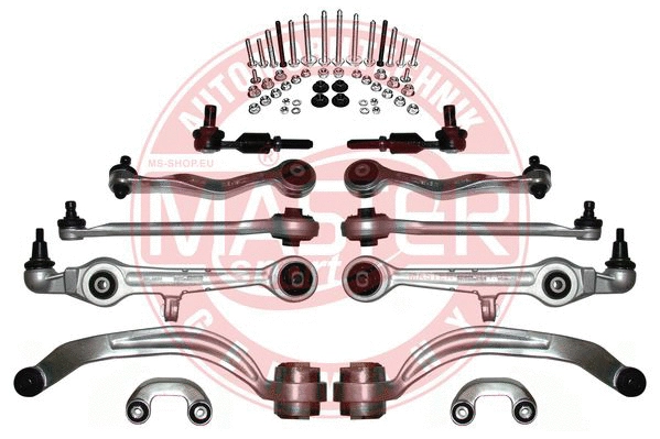 Control/Trailing Arm Kit, wheel suspension (36813-SET-MS)