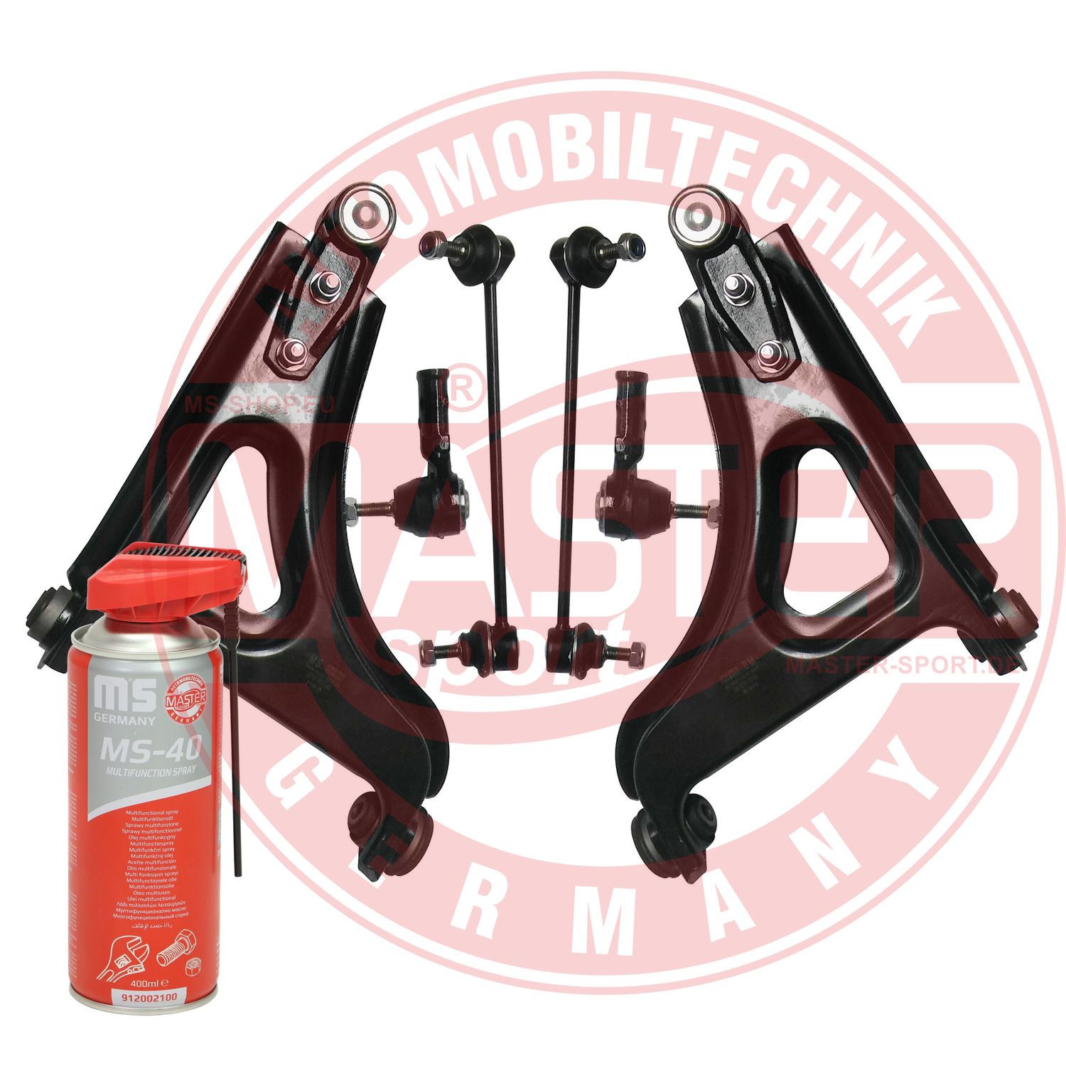 Control/Trailing Arm Kit, wheel suspension (36914/2-KIT-MSP)