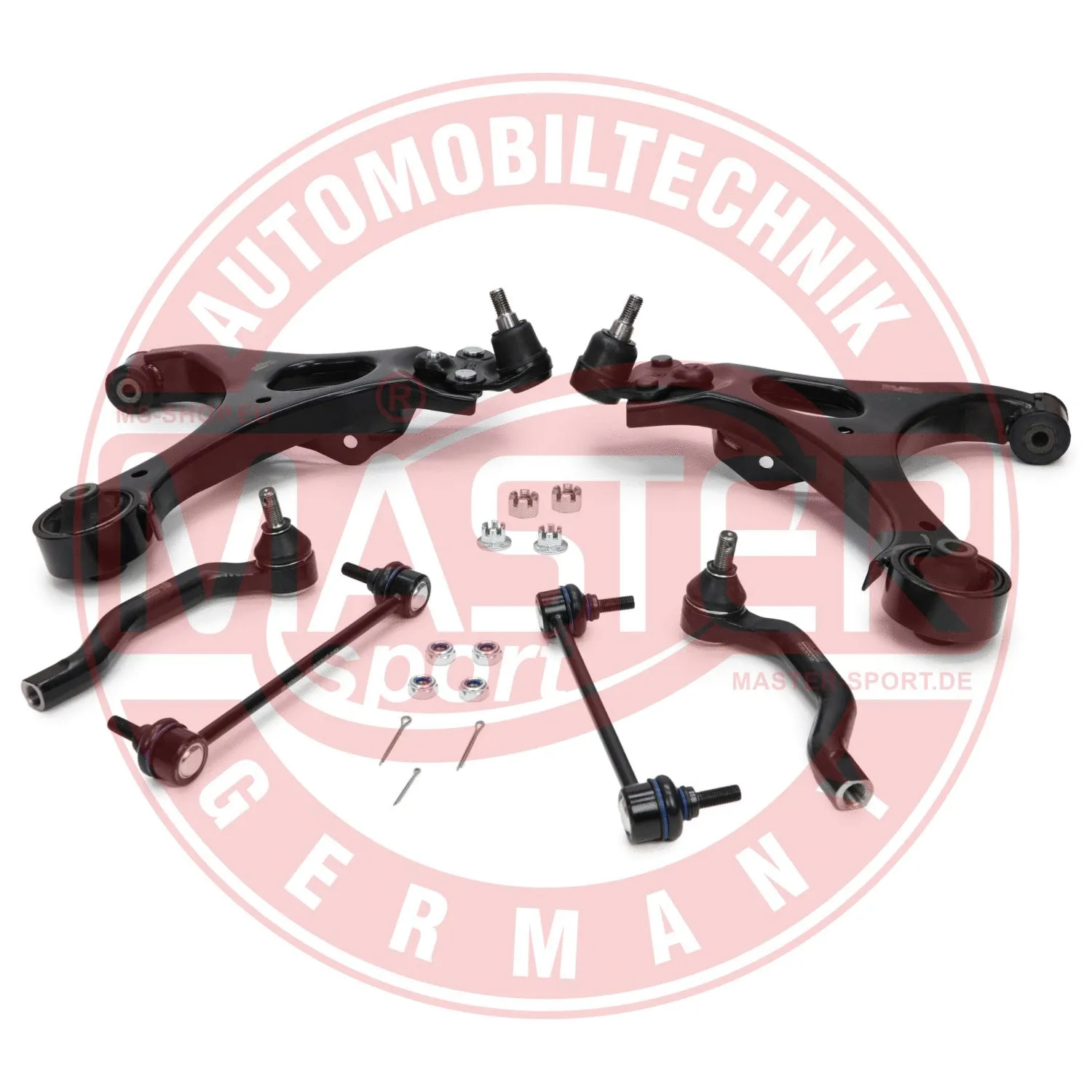 Control/Trailing Arm Kit, wheel suspension (37154/2-KIT-MS)