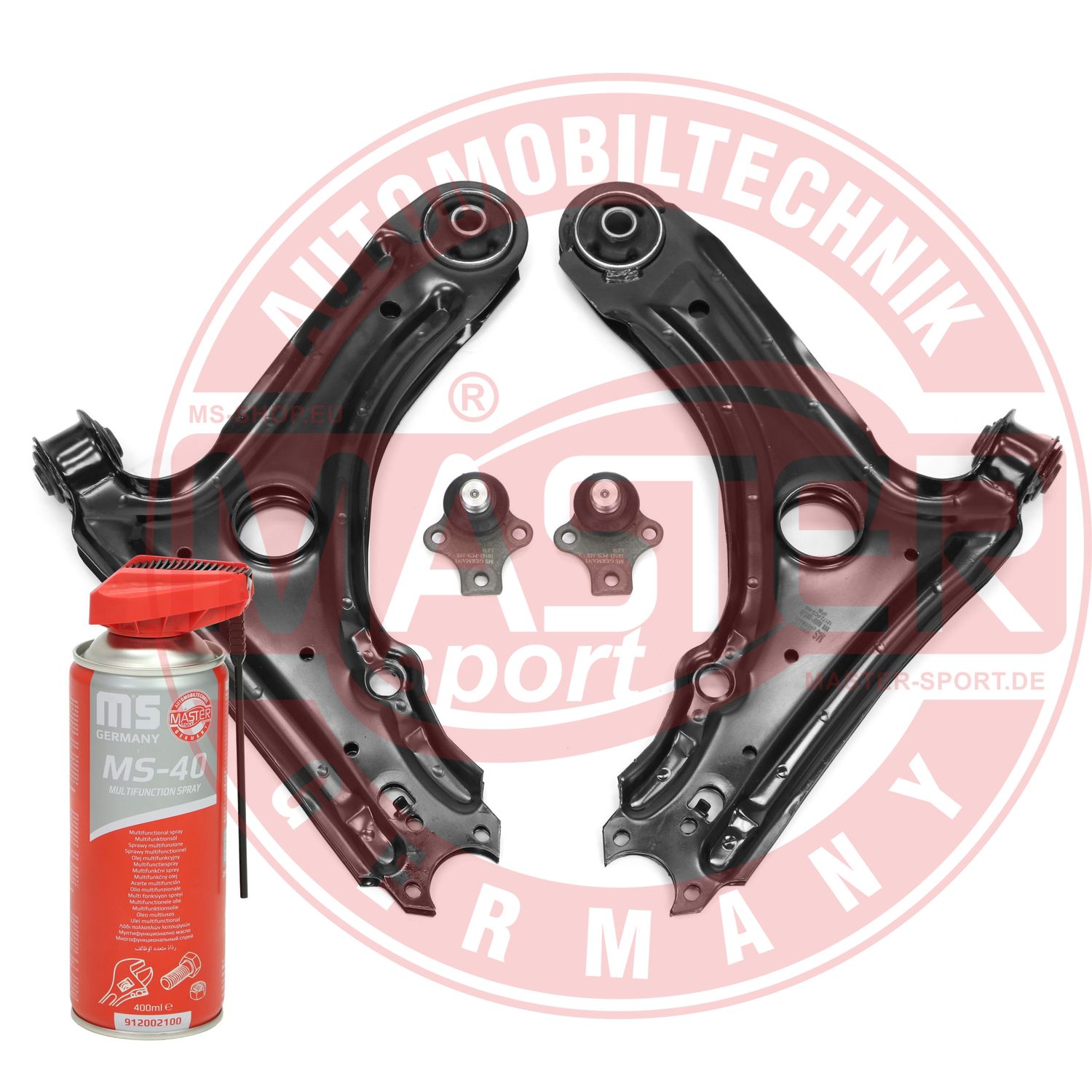 Control/Trailing Arm Kit, wheel suspension (37021-KIT-MSP)