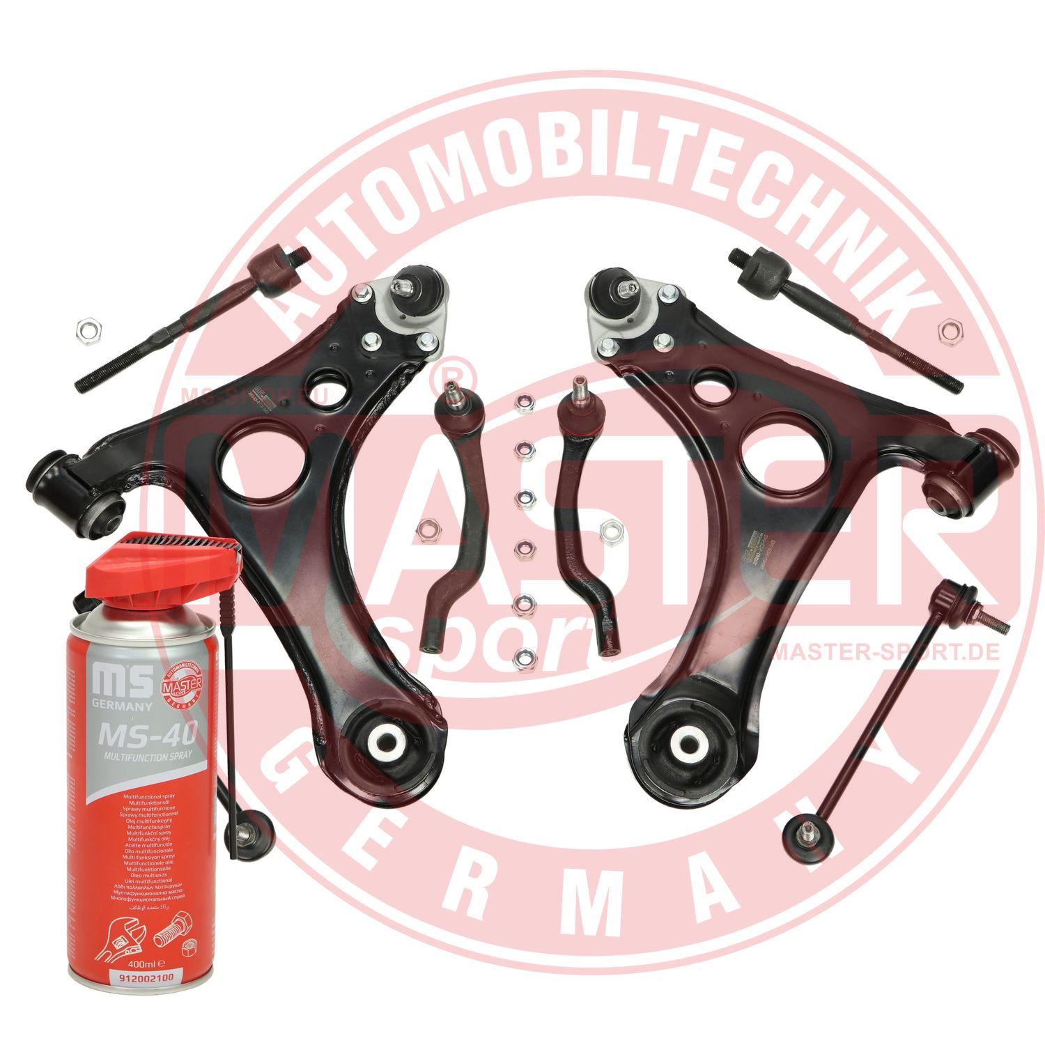 Control/Trailing Arm Kit, wheel suspension (37055-KIT-MSP)
